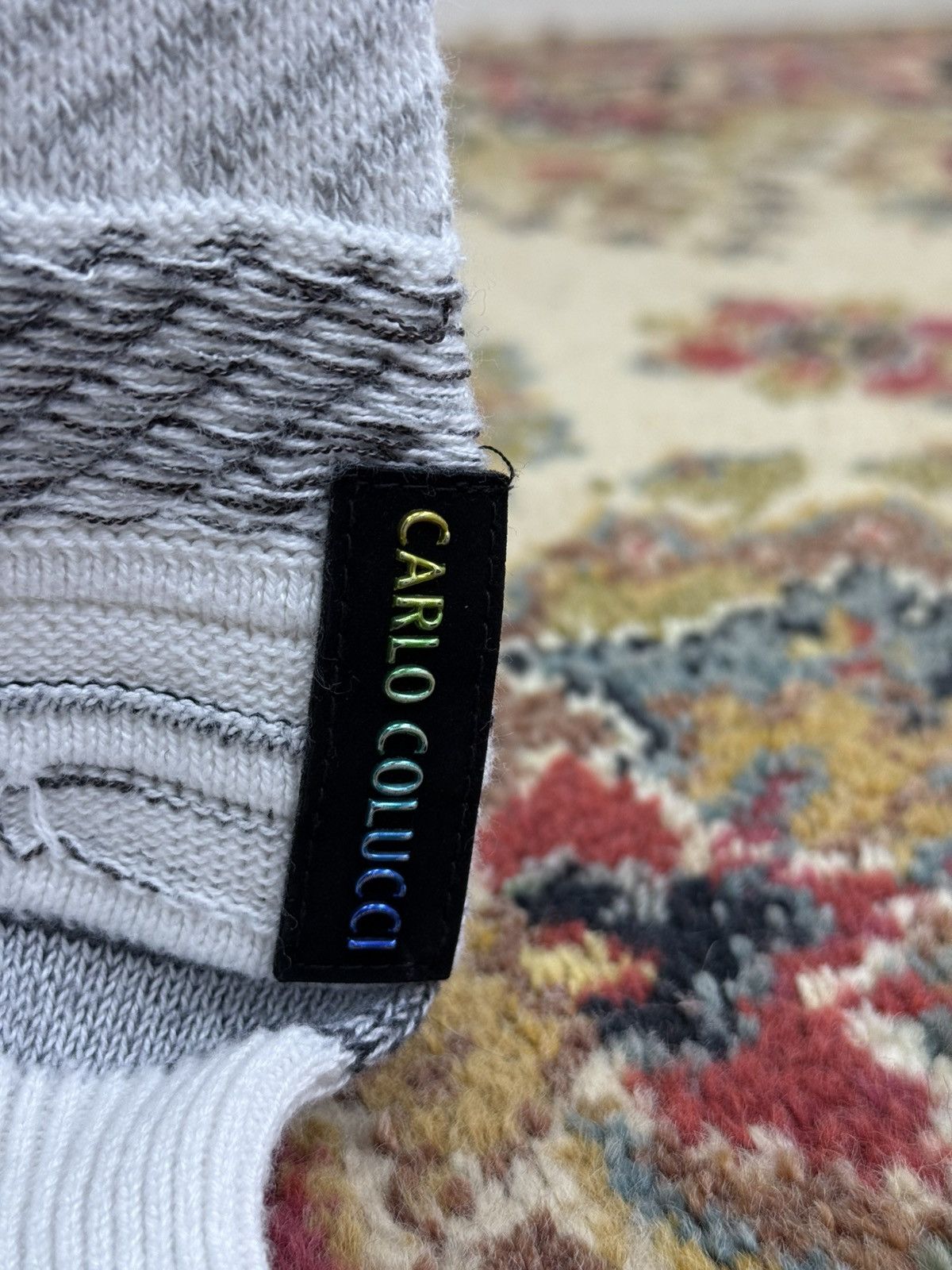 Carlo Colucci Vintage Carlo Colucci Coogi Style 3D Cable Knit Sweater. Size US S / EU 44-46 / 1 - 5 Thumbnail