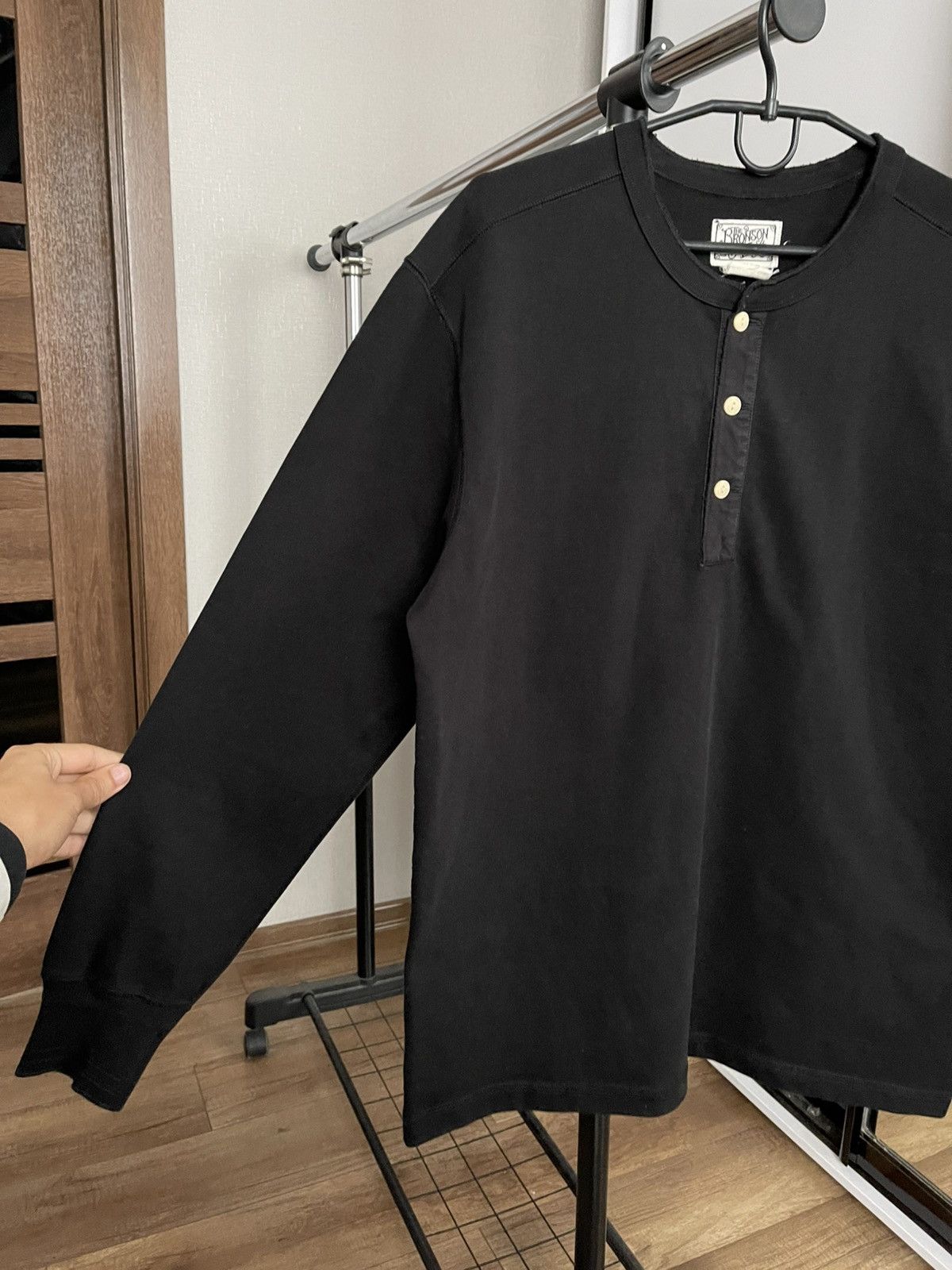 Bronson MFG. CO. Bronson Mfg Heavyweight Henley Long Sleeve T-Shirt Pullover Size US XXL / EU 58 / 5 - 7 Thumbnail