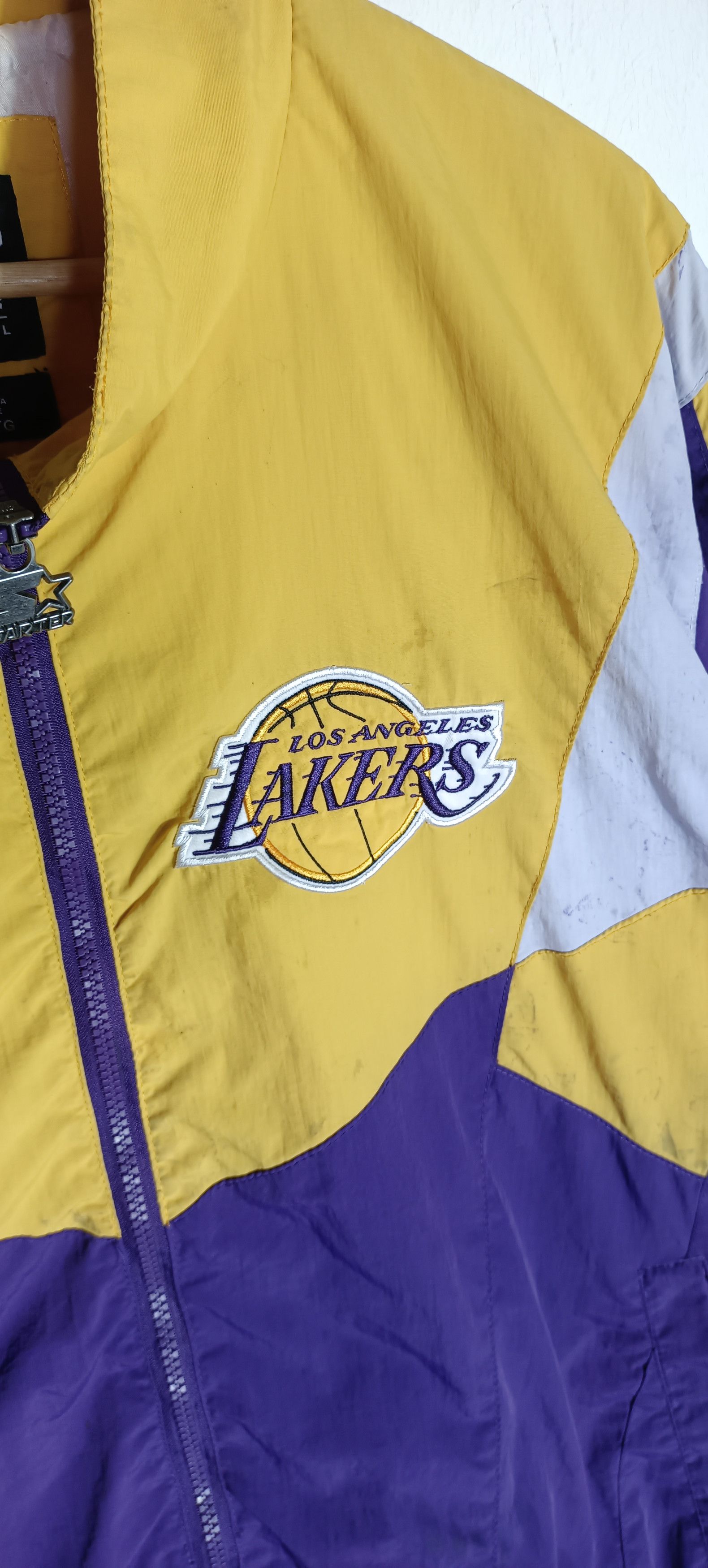NBA × Starter × Vintage Vintage🔥🔥 L A Lakers Starter Full Zipper Size US XL / EU 56 / 4 - 4 Thumbnail