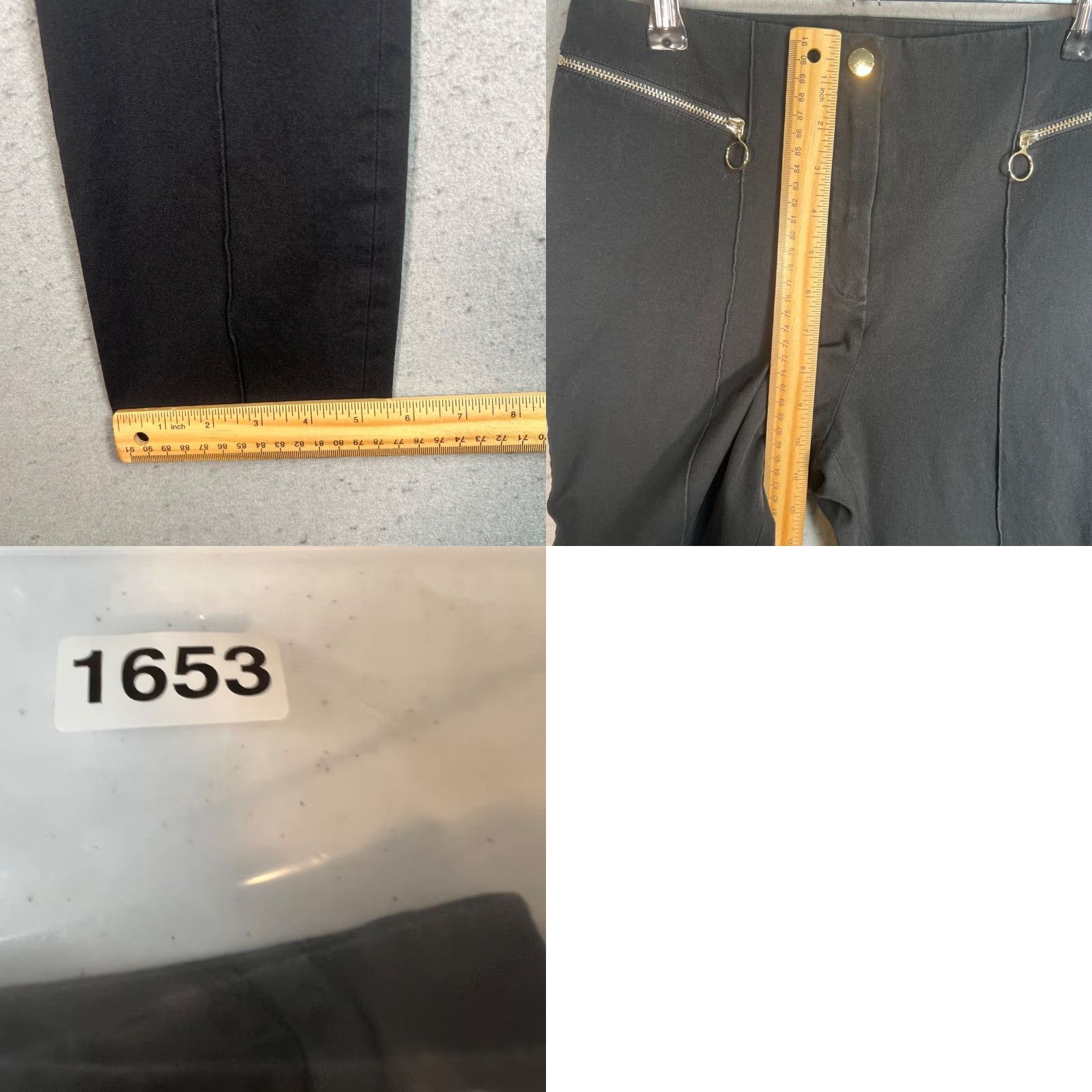 Opening Ceremony OPENING CEREMONY Womens Pants Size 26 Black Skinny Dress with Zipper Pockets Size 26" / US 2 / IT 38 - 8 Thumbnail