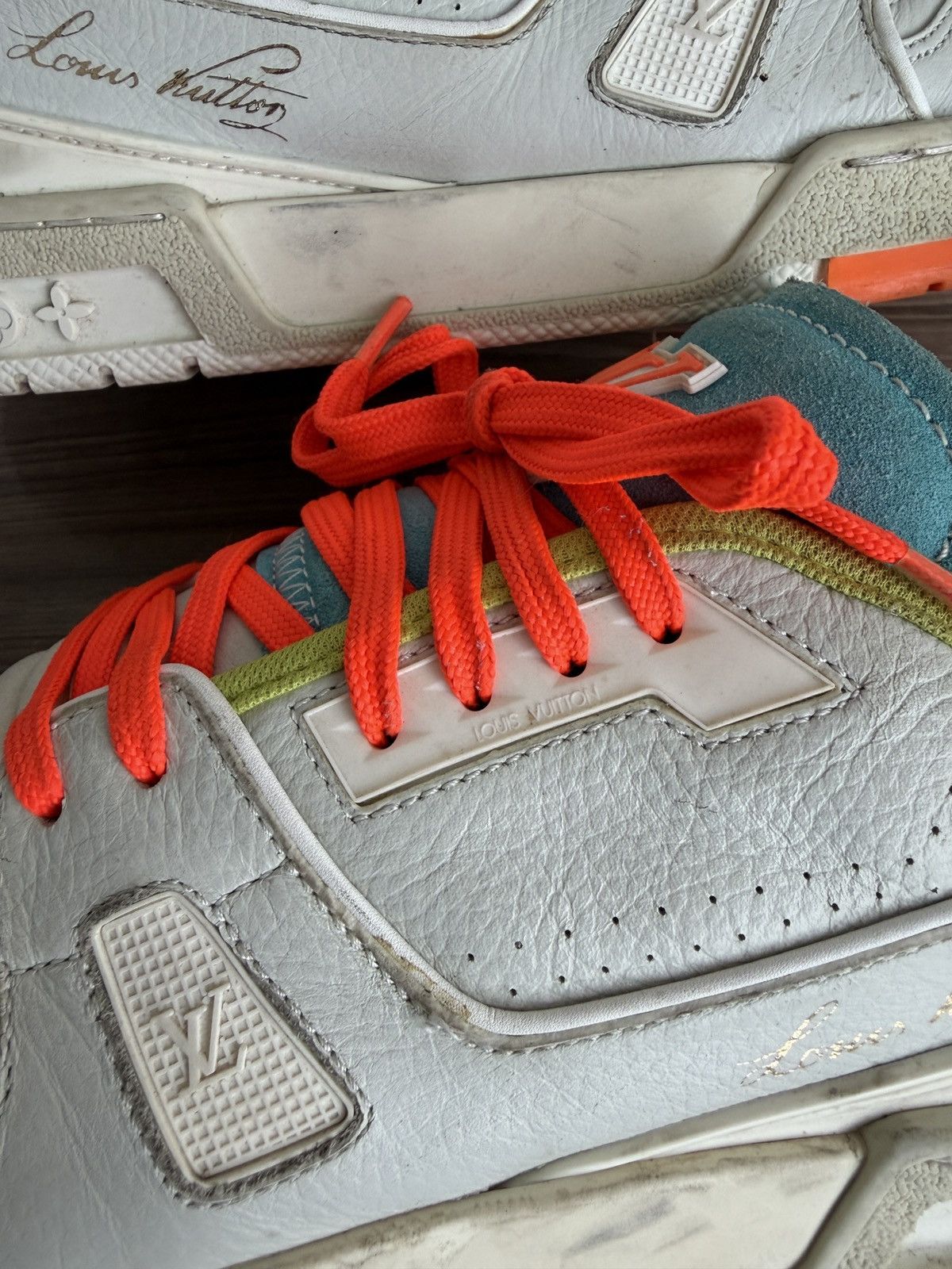 Louis Vuitton Special edition Virgil Abloh trainers Size US 11 / EU 44 - 18 Thumbnail