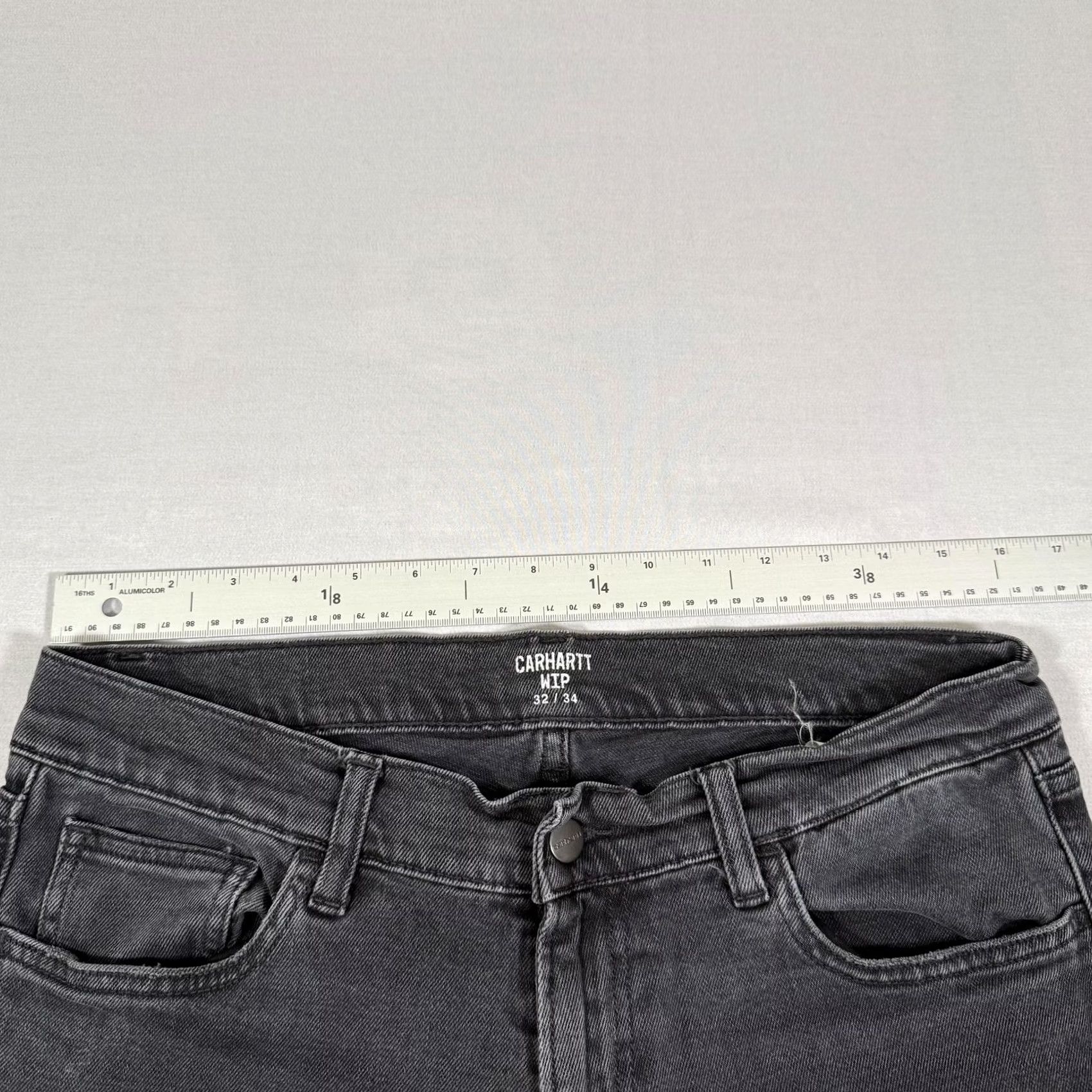 Carhartt Carhartt Jeans Mens 32x34 Black WIP Rebel Pant Slim Tapered Stretch Denim Work Size US 32 / EU 48 - 6 Thumbnail
