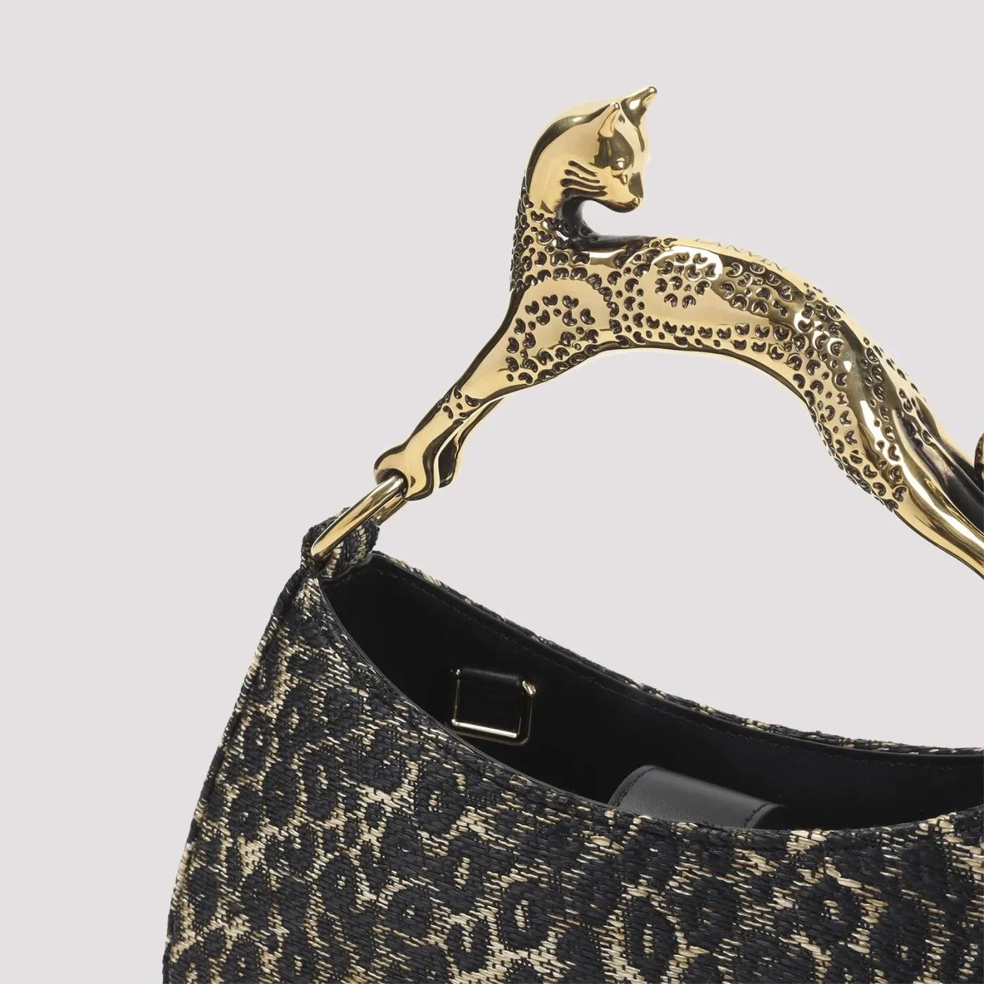 Lanvin LANVIN Cat Beige/Black Top handle Bag New Size ONE SIZE - 4 Thumbnail