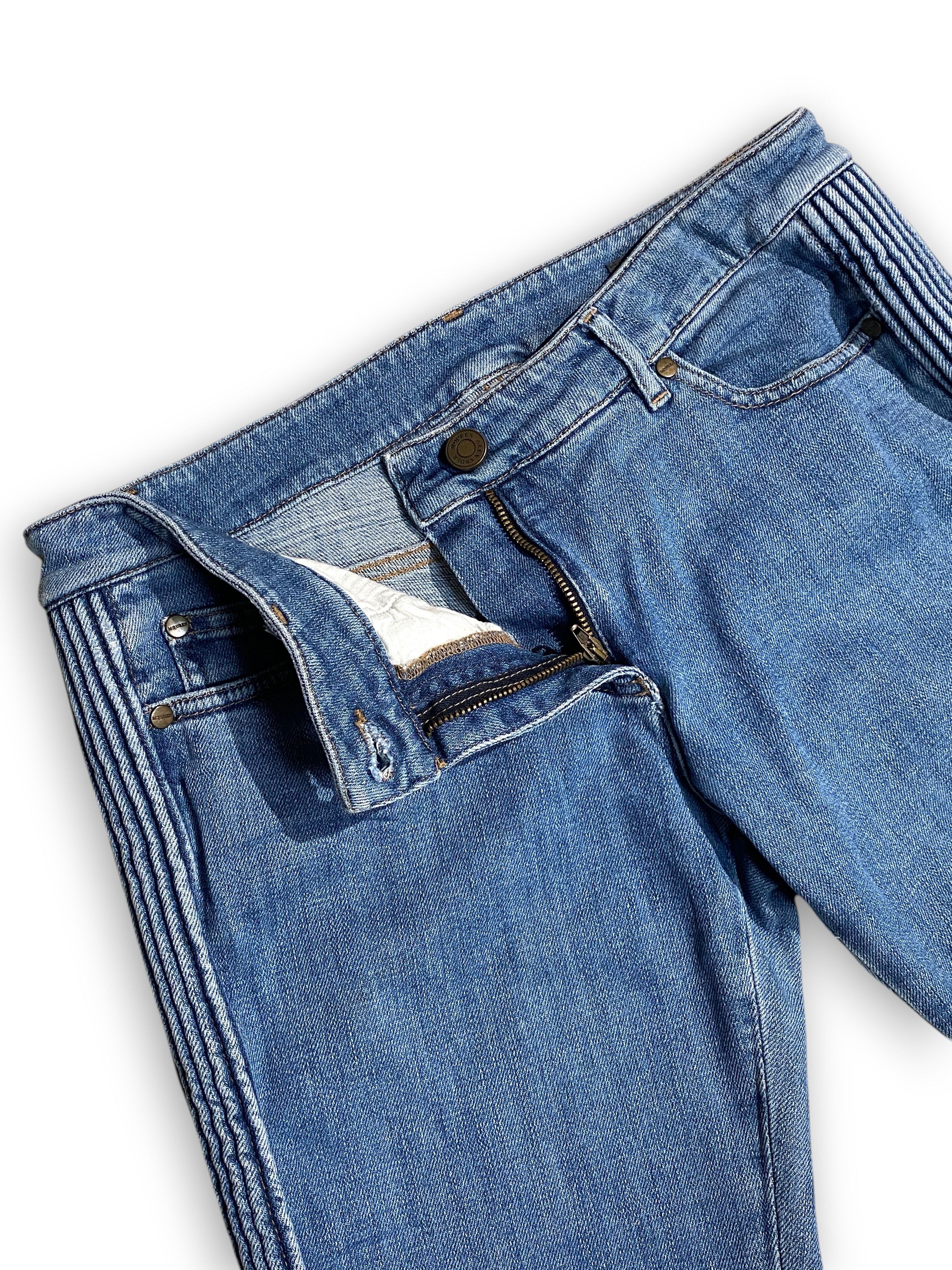 Alexander McQueen Alexander McQueen 2006 Biker Denim Skinny Jeans Vintage Y2K Size 28" / US 6 / IT 42 - 11 Thumbnail