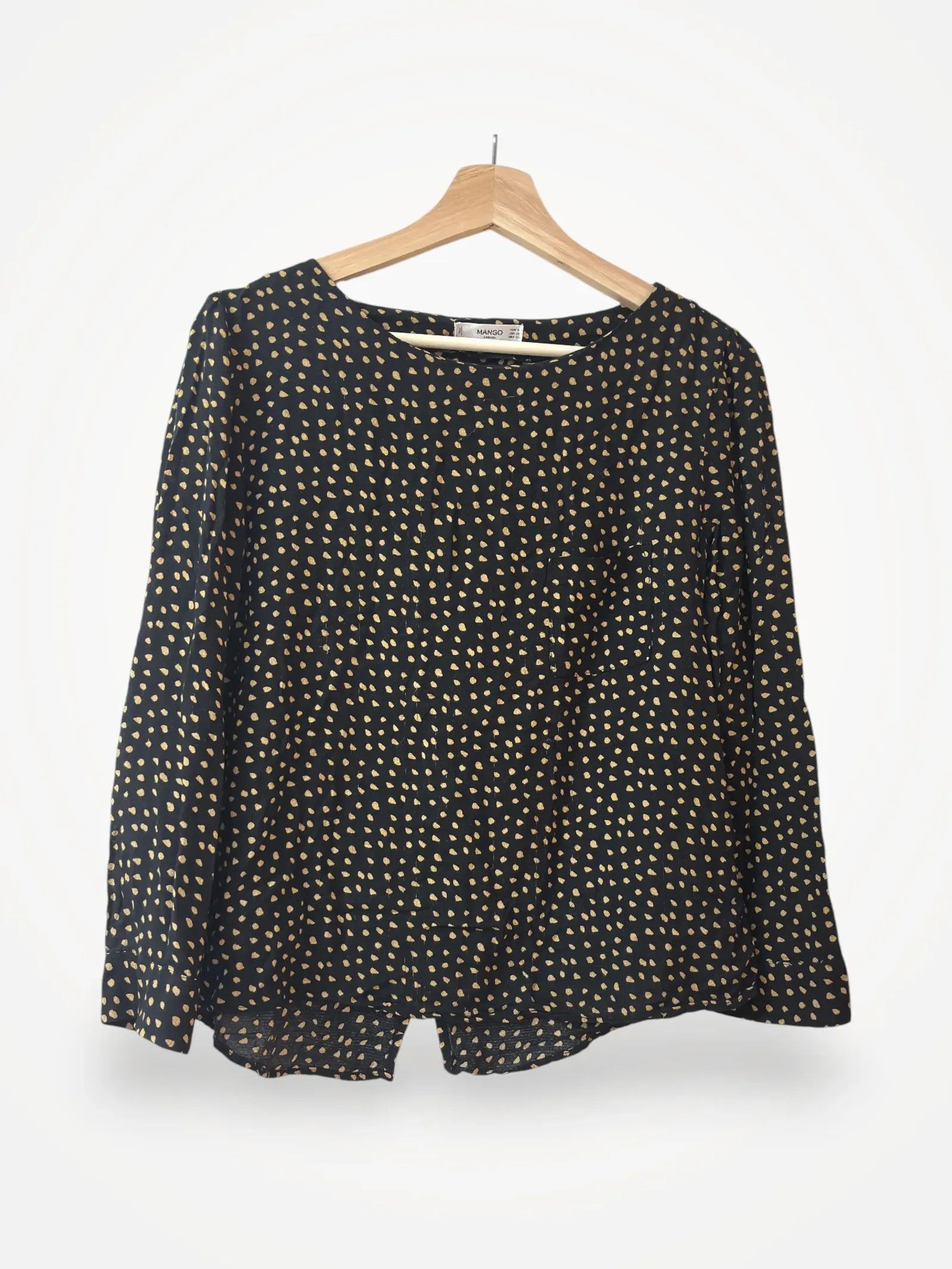Mango Mango Soft Polka Dot Blouse with Pocket Blouse Size S / US 4 / IT 40 - 1 Thumbnail