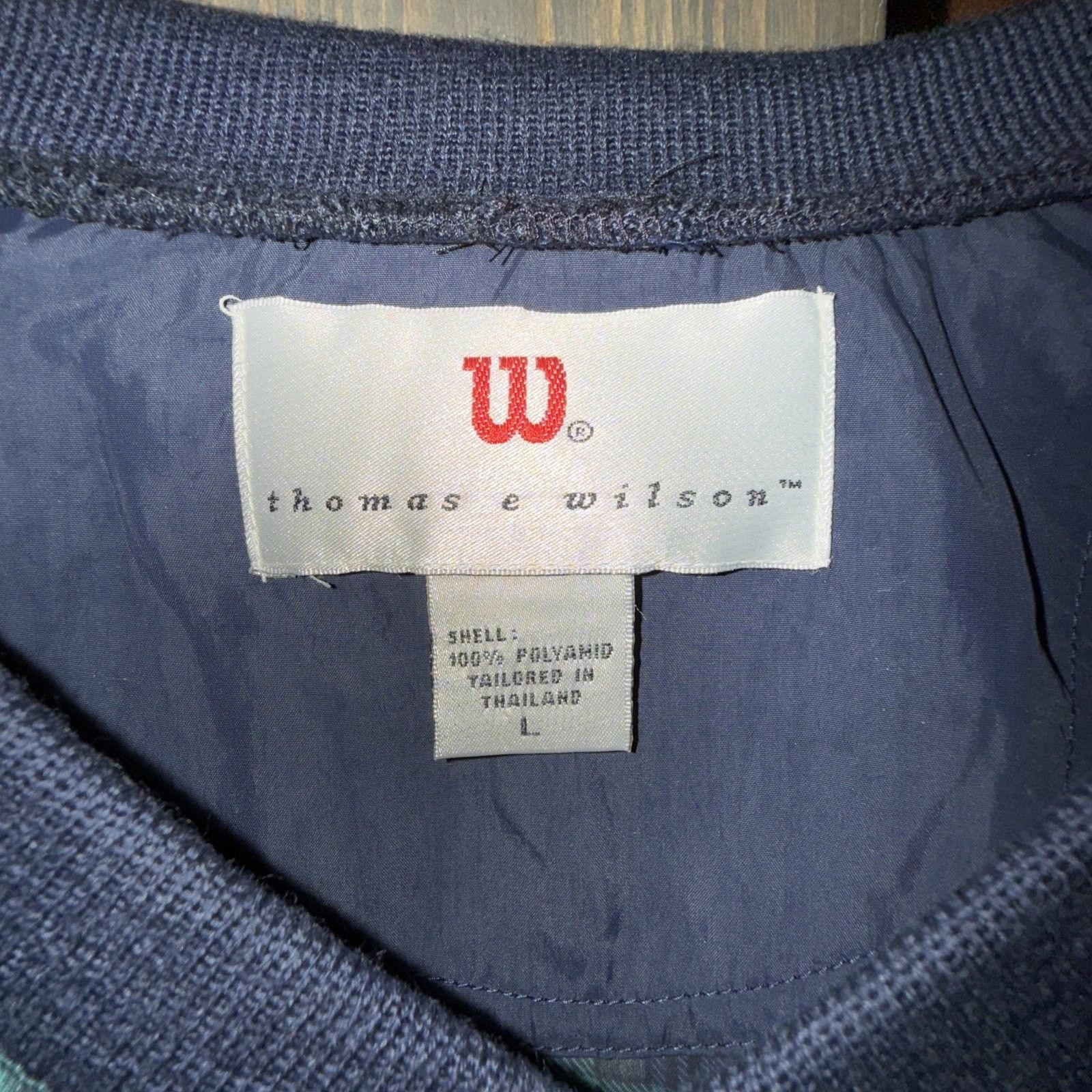 Wilson Wilson Tech Navy/Green Plaid Golf Pullover Size L NWT Size US L / EU 52-54 / 3 - 3 Thumbnail