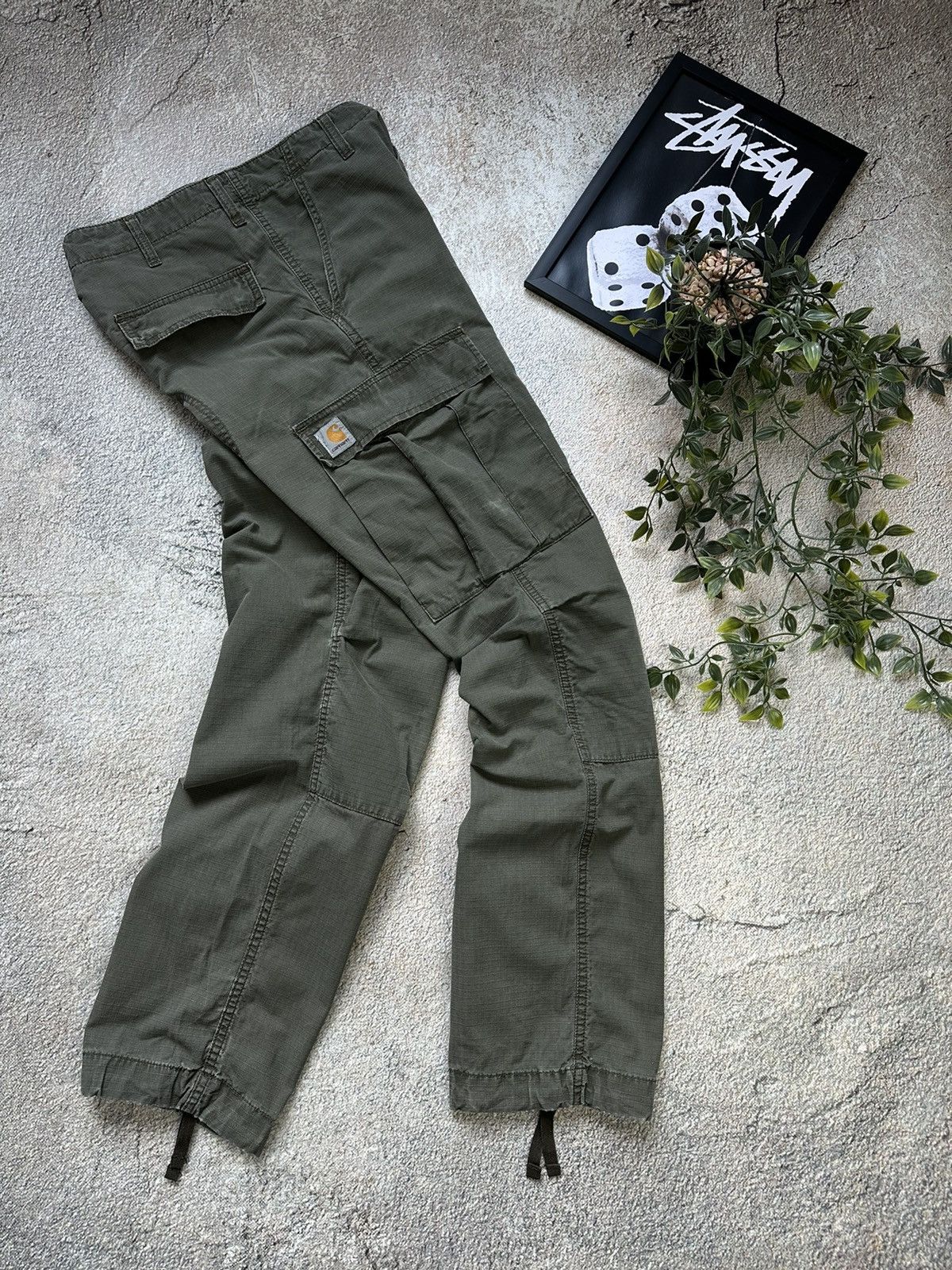 Carhartt × Vintage Vintage cargo pants carhartt boxy fit Size US 34 / EU 50 - 4 Thumbnail