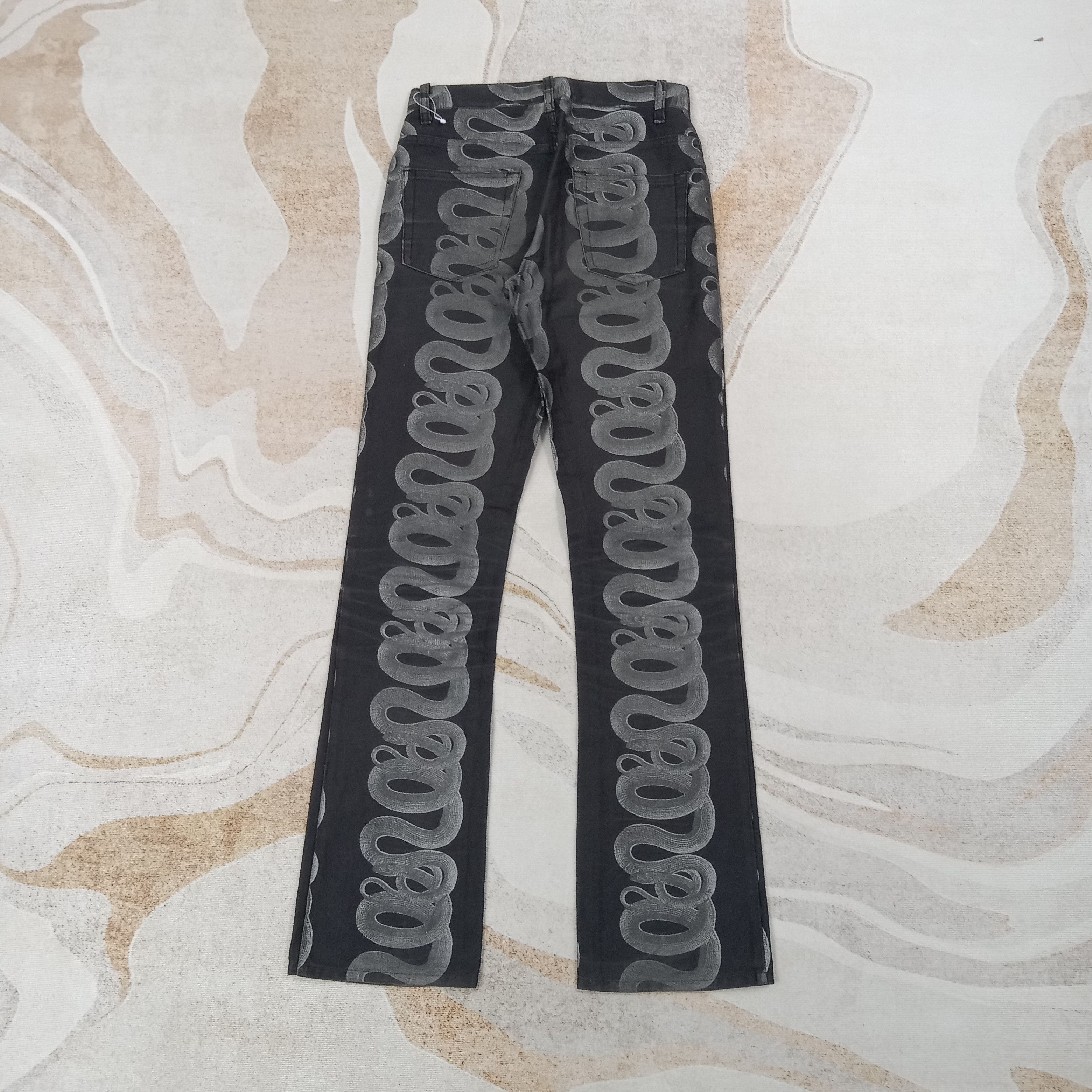 Hysteric Glamour Hysteric Glamour Japanese Snake Denim Jeans C265N11 Size 25" / US 0 / IT 36 - 8 Thumbnail