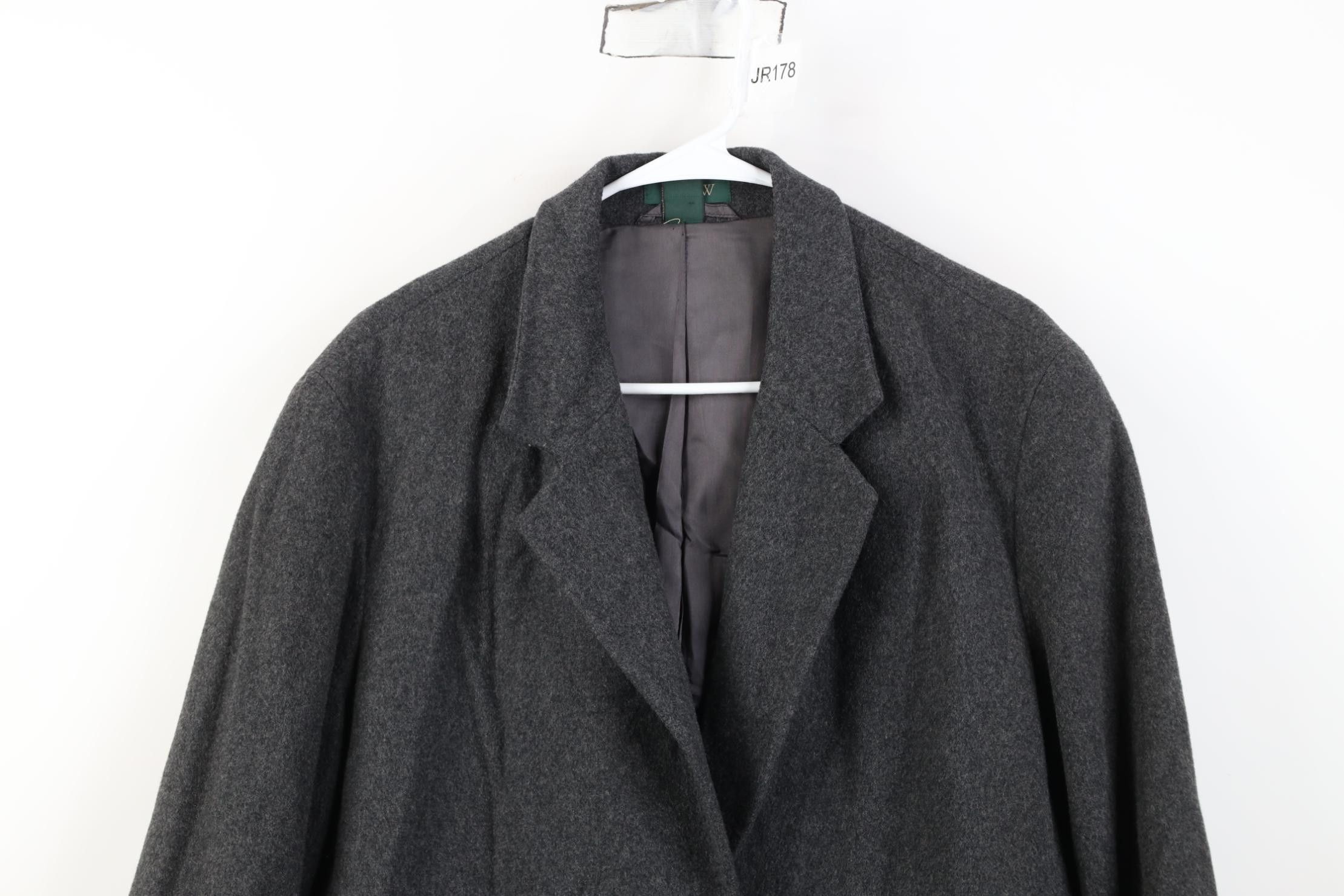 J.Crew Vintage 90s J Crew Button Suit Blazer Jacket Coat Gray Size XL / US 12-14 / IT 48-50 - 2 Thumbnail
