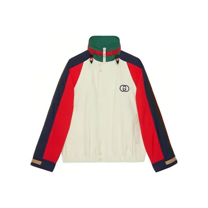 Gucci Gucci Gucci Logo Pattern High Neck Jacket for Men -2506 Size US L / EU 52-54 / 3 - 1 Thumbnail