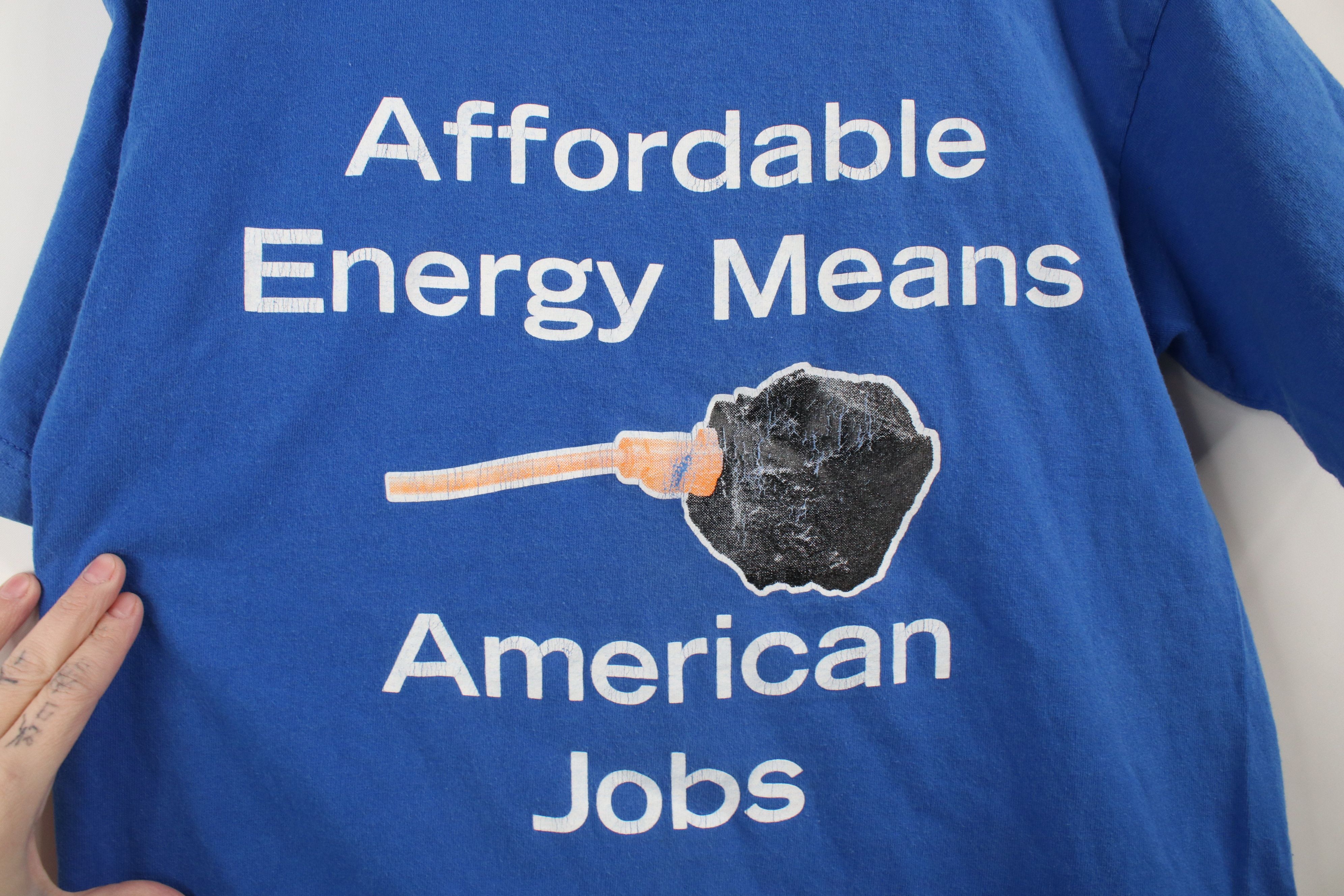 Vintage Vintage Affordable Means American Jobs Clean Coal T-Shirt Size US M / EU 48-50 / 2 - 4 Thumbnail