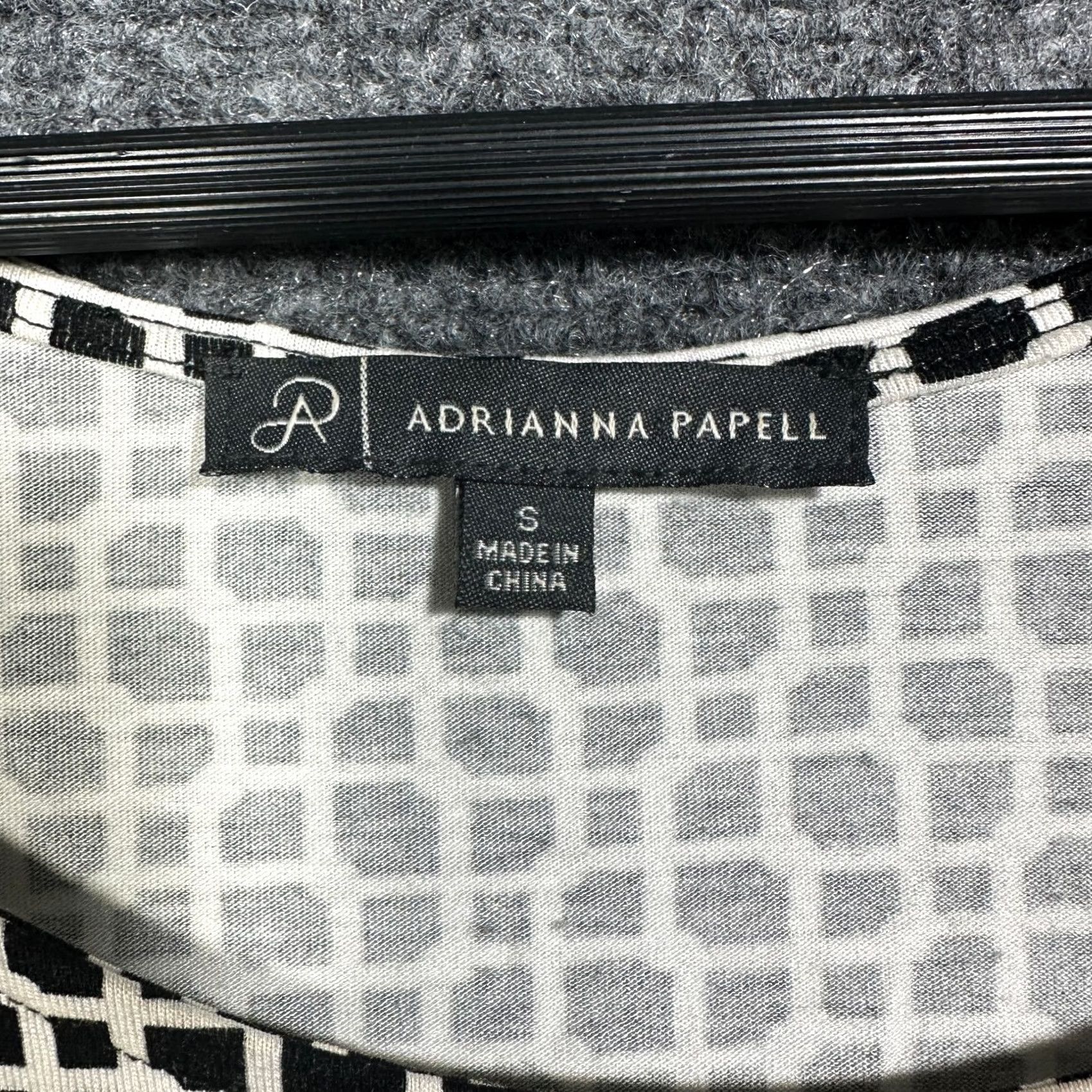 Adrianna Papell Adrianna Papell Dress Womens S Knit A-Line Cold Shoulder Print Geometric Size S / US 4 / IT 40 - 4 Thumbnail