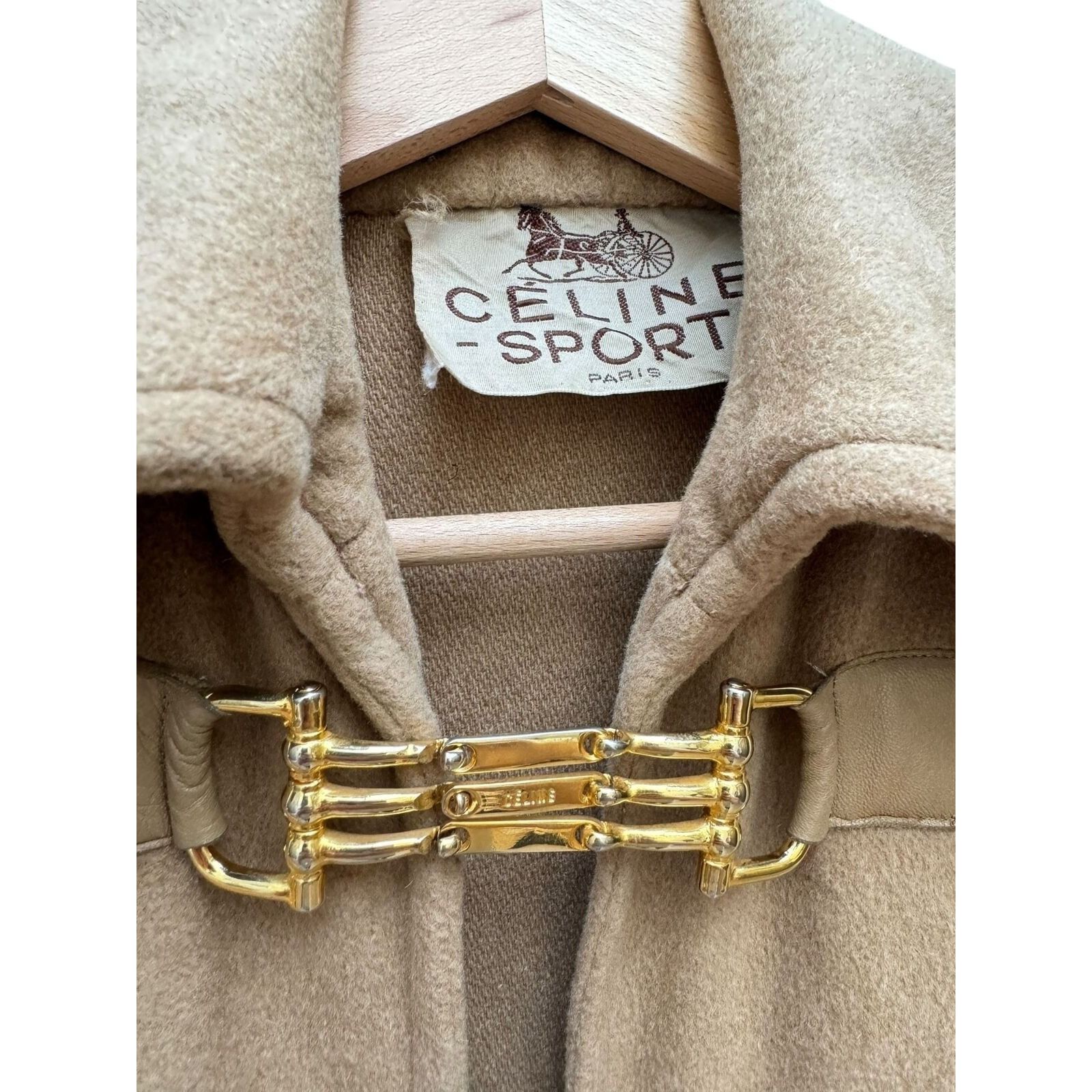 Celine Vintage 1970s Brown Wool Cape Size M / US 6-8 / IT 42-44 - 5 Thumbnail