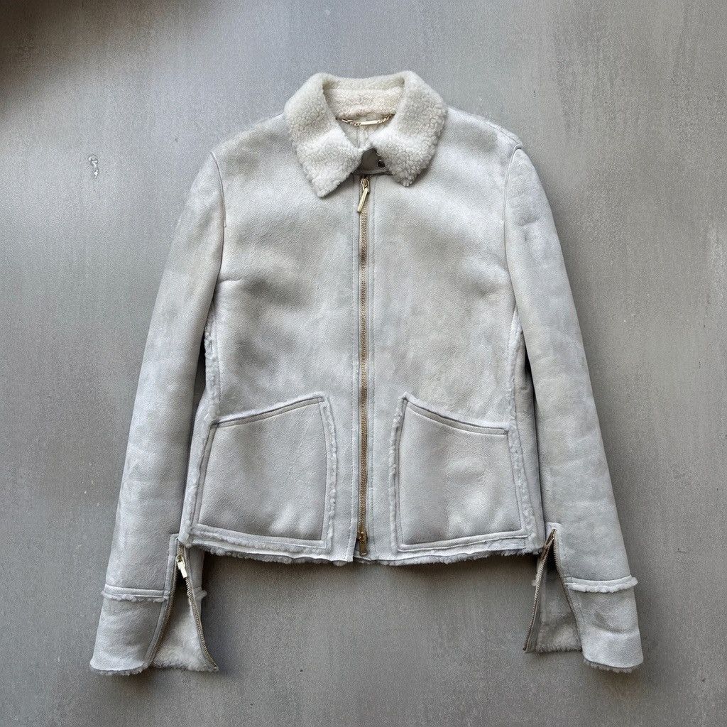 Gucci Gucci by Tom Ford Shearling Moto Jacket Size M / US 6-8 / IT 42-44 - 3 Thumbnail