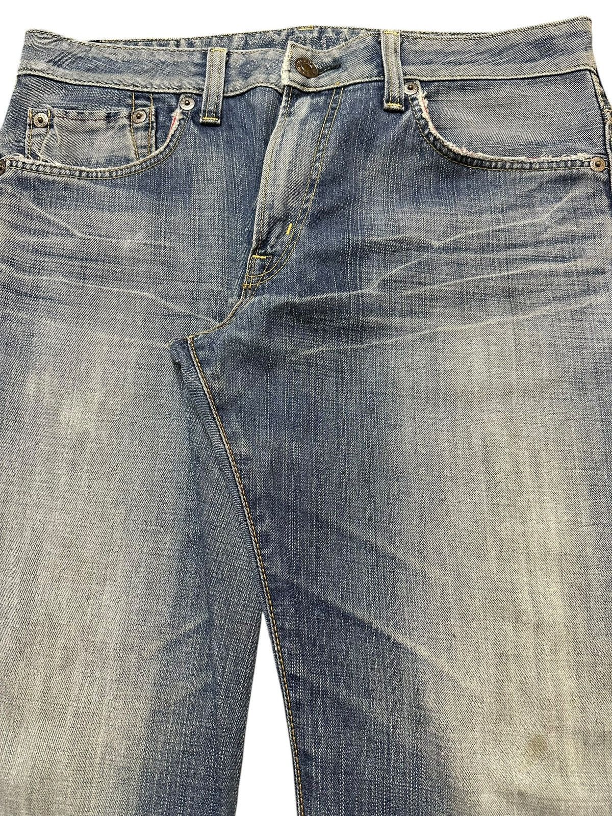 Edwin Vintage Edwin 503 Blue Trip Faded Wash Style Baggy Jeans Size US 35 - 4 Thumbnail