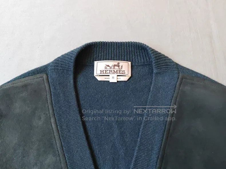 Hermes Hermes Goat cashmere and suede open-front zipper jacket, b Size US M / EU 48-50 / 2 - 4 Thumbnail