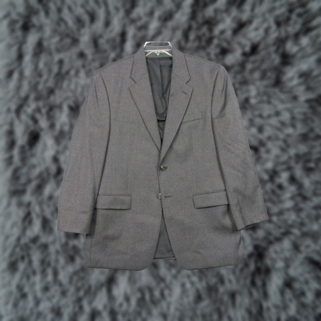 Ralph Lauren Lauren Ralph Jacket Mens 40 Gray Suit 40R Wool Two Button Made Canada Size 40R - 1 Thumbnail