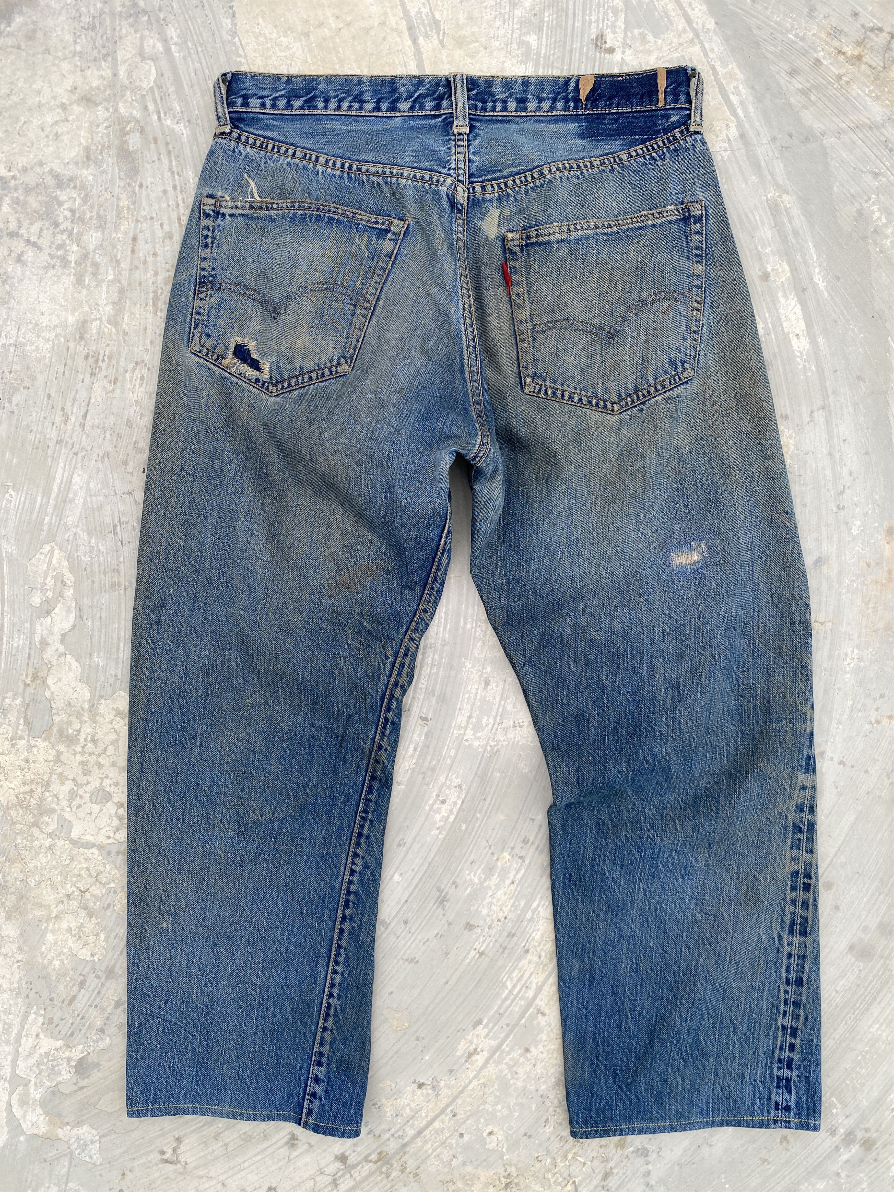 Levi's Vintage 60/70s Levis 501 Big E Redline #6 Selvedge Jeans Size US 33 - 6 Thumbnail