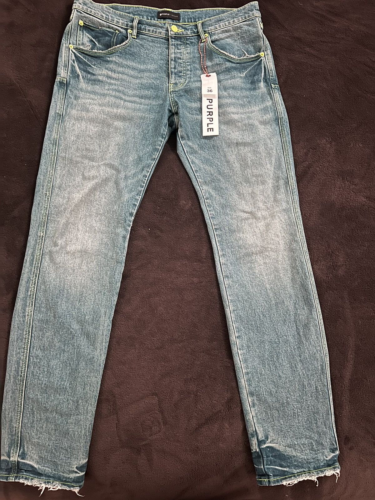 Image of Purple Brand Jeans P001 in Blue, Men's (Size 36)