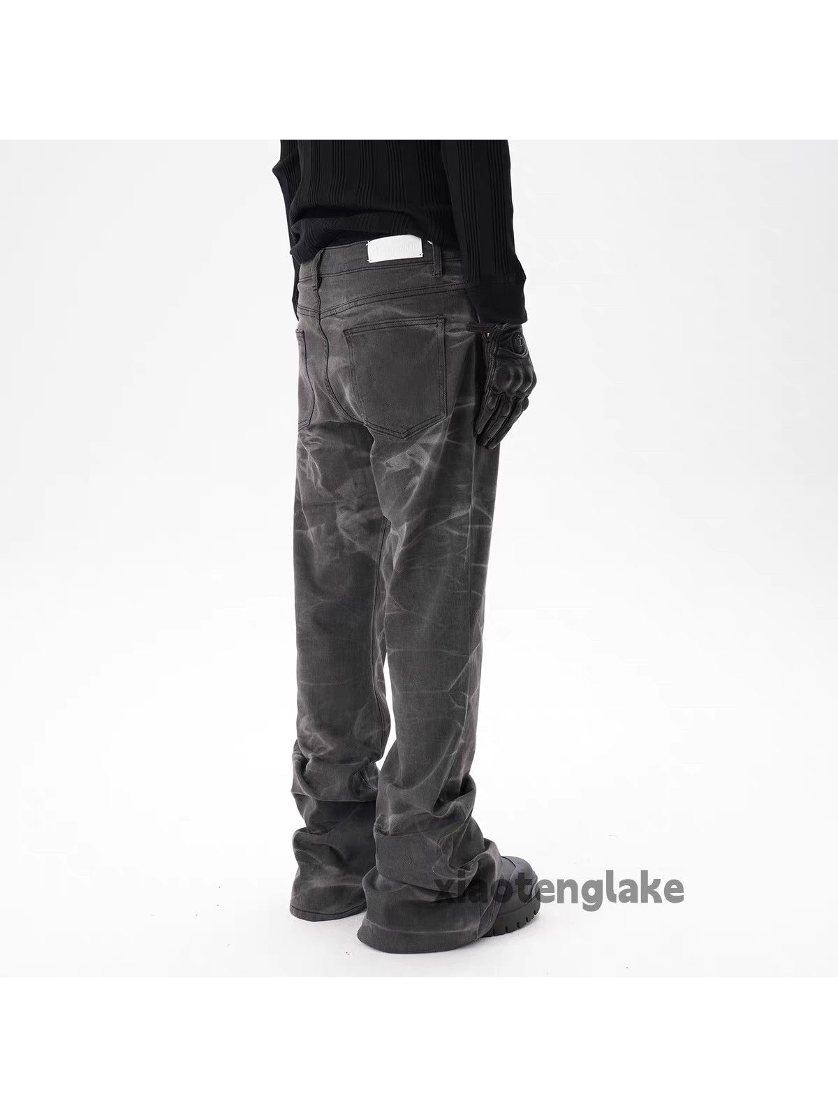 Jean xz vintage washed faded punk grunge pattern festival jeans Size US 30 / EU 46 - 3 Thumbnail