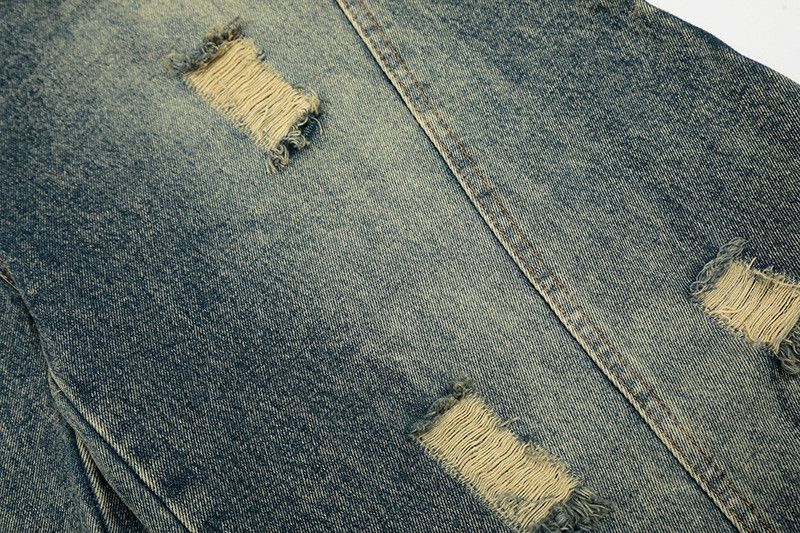 Vintage American retro distressed washed denim jeans Size US 32 / EU 48 - 5 Thumbnail