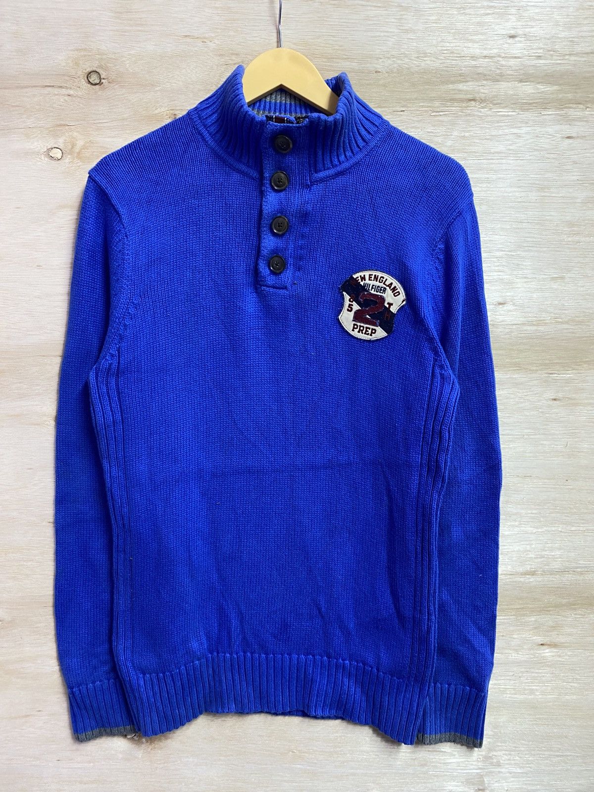 Tommy Hilfiger blue Tommy Hilfiger knit sweatshirt. Size US L / EU 52-54 / 3 - 1 Thumbnail