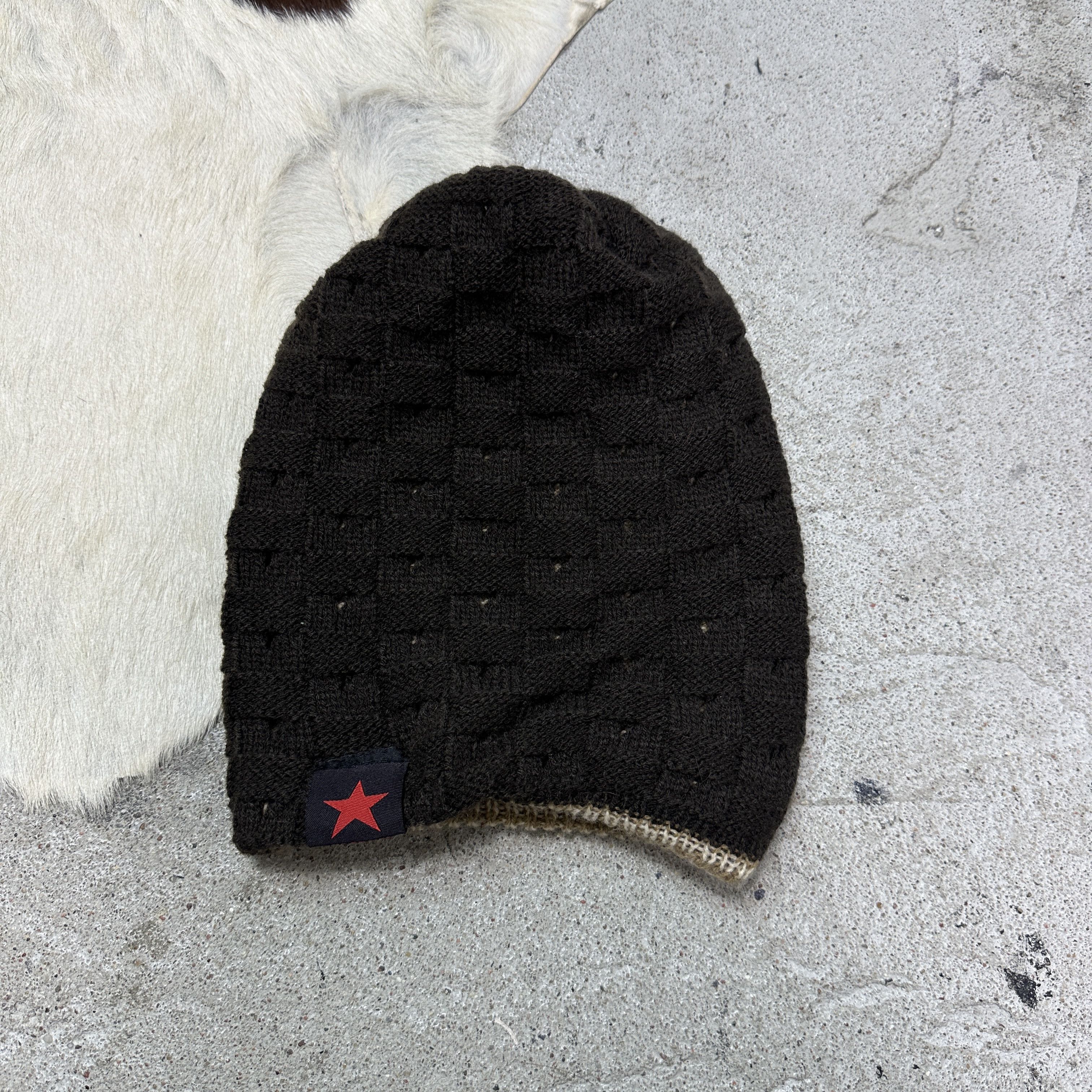 Vintage Vintage Striped Streetwear Outdoor Beanie Cap Y2K Size ONE SIZE - 5 Thumbnail