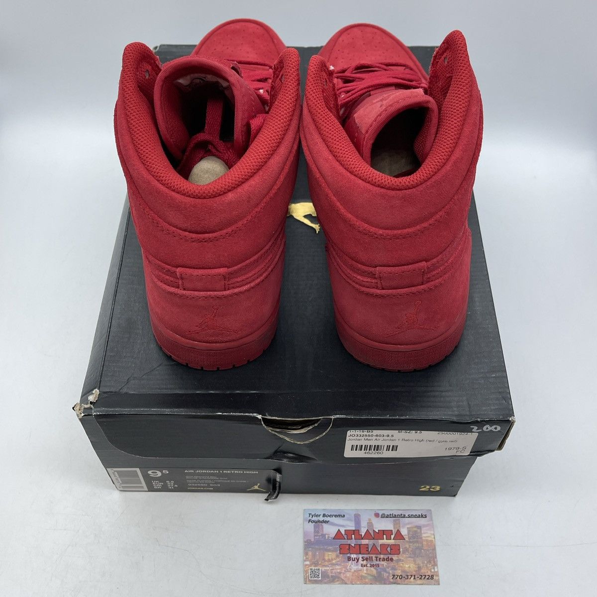 Jordan Brand Air Jordan 1 high red suede Size US 9.5 / EU 42-43 - 5 Thumbnail