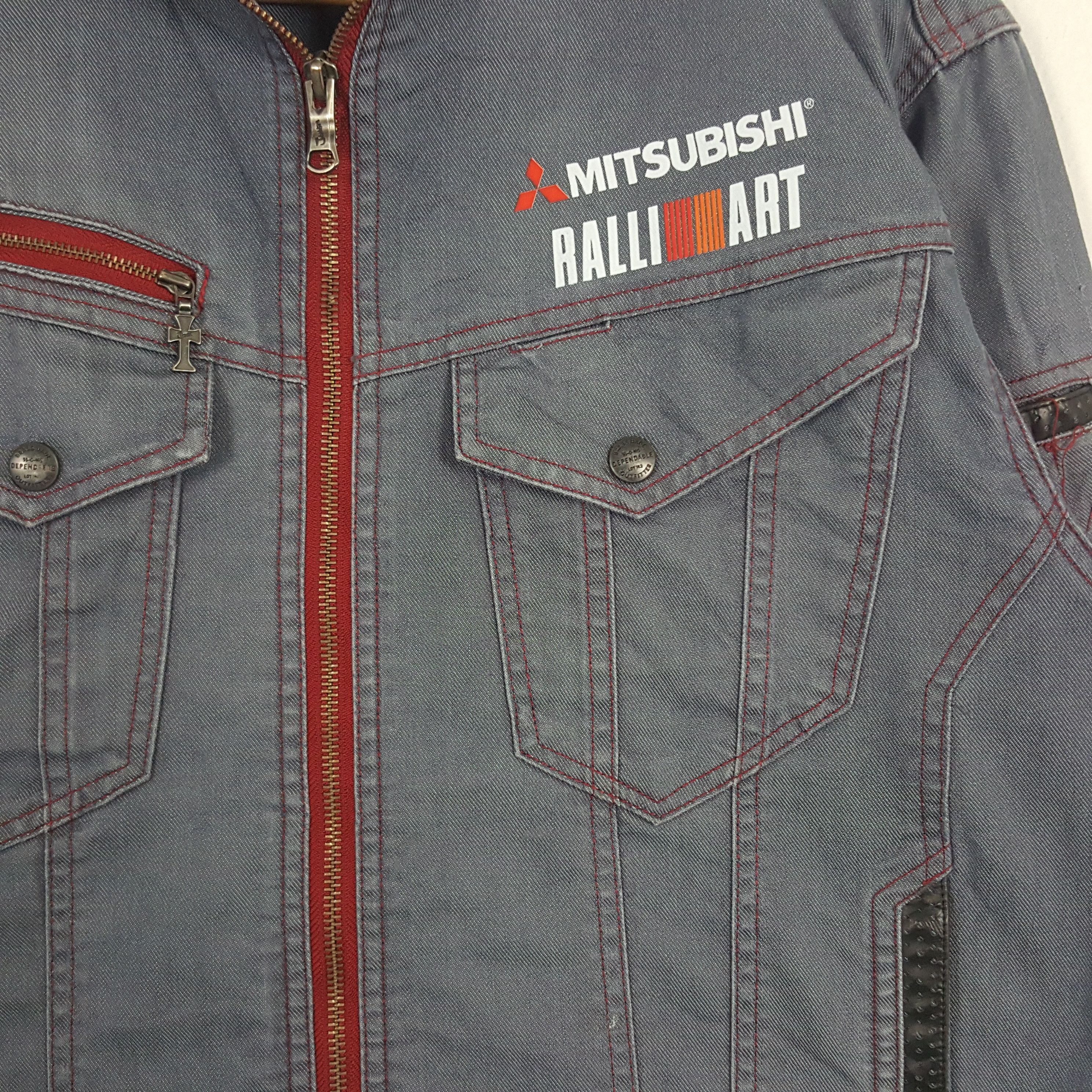 Japanese Brand × Vintage Vintage Mitsubishi Ralli Art Japanese Racing Custom Jacket Size US M / EU 48-50 / 2 - 4 Thumbnail
