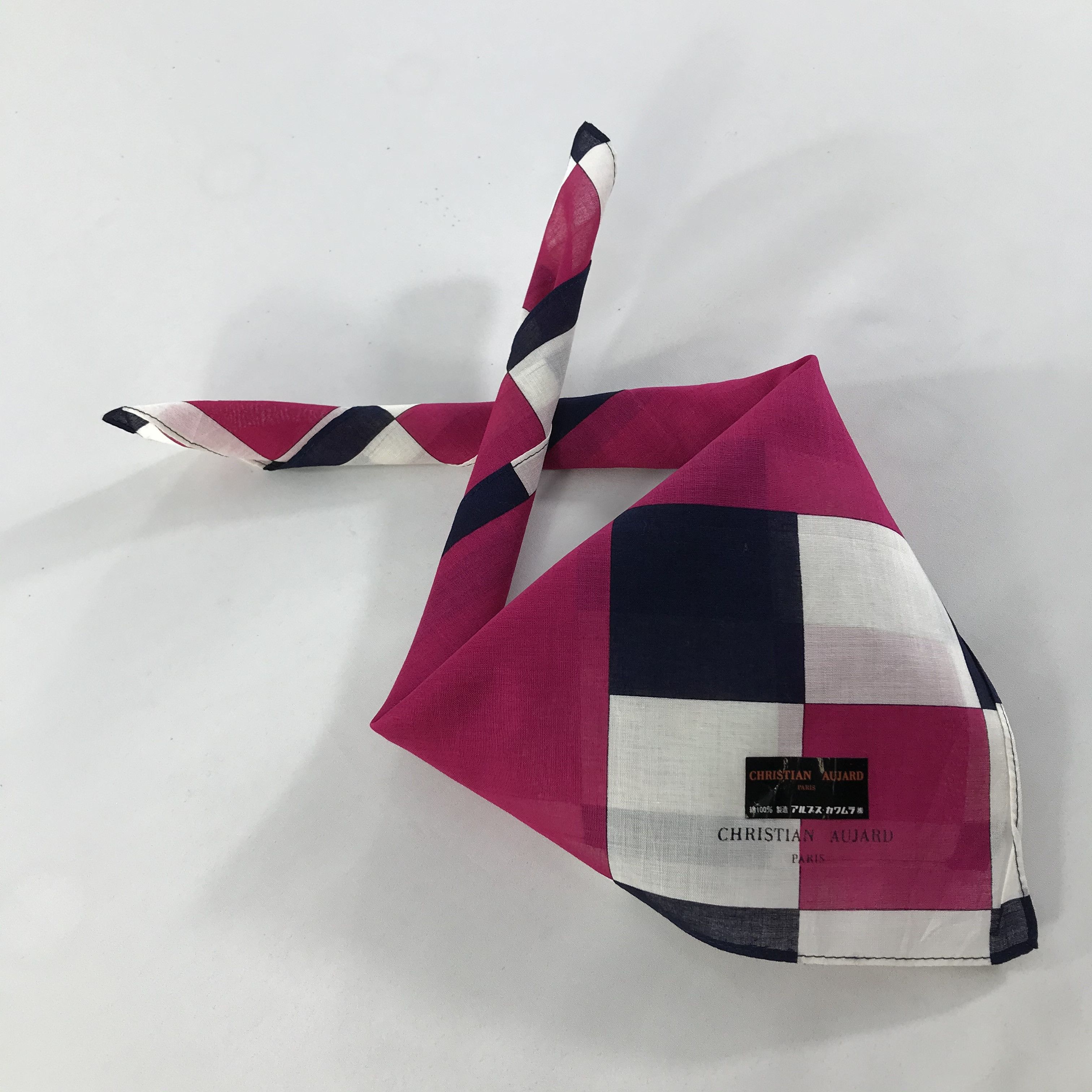 Vintage Christian Aujard Bandana / Handkerchief / Neckerchief -S1469 Size ONE SIZE - 4 Thumbnail
