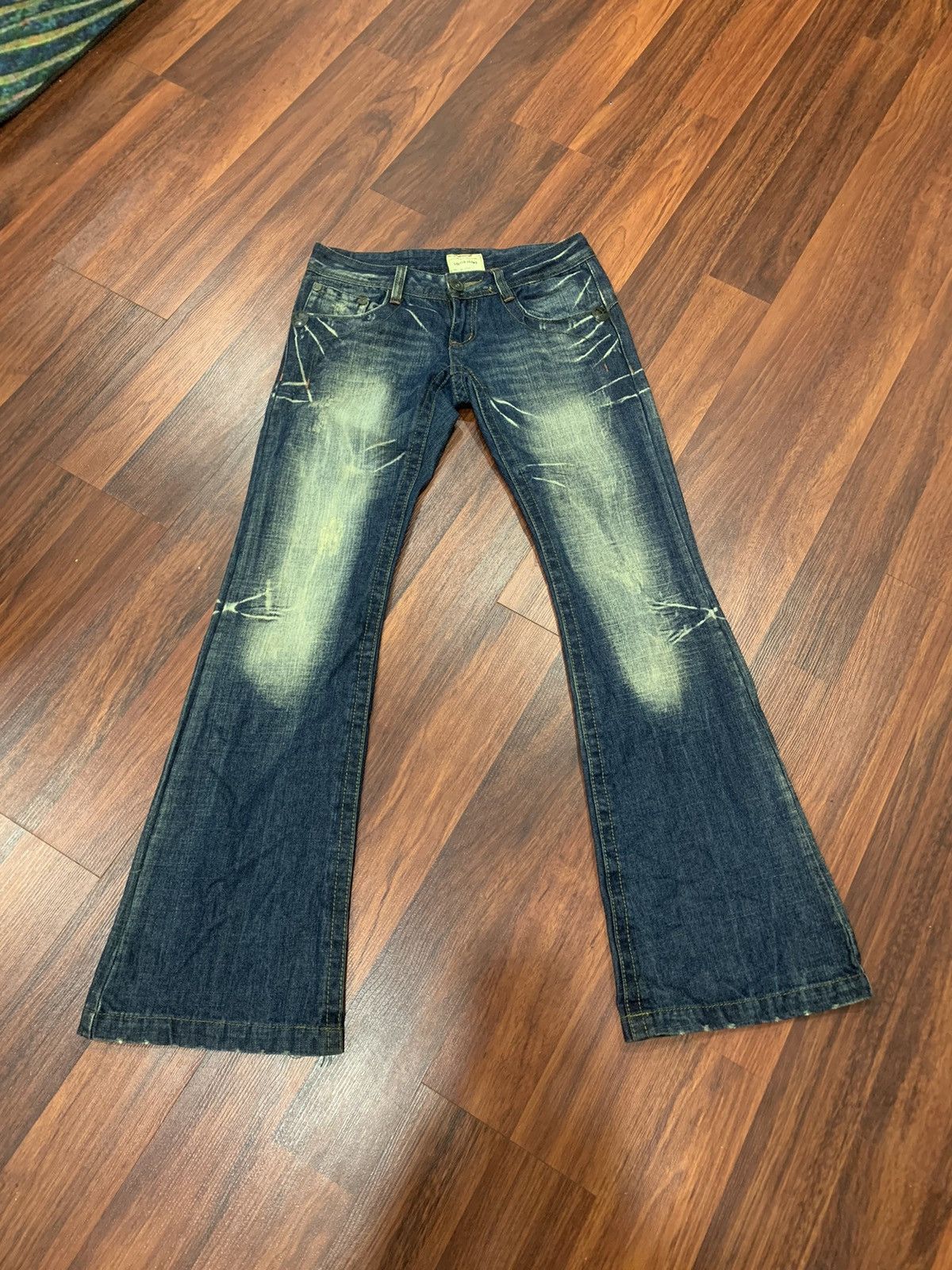 If Six Was Nine × Le Grande Bleu (L.G.B.) Lolita Flared Jeans Size 30" / US 8 / IT 44 - 1 Thumbnail