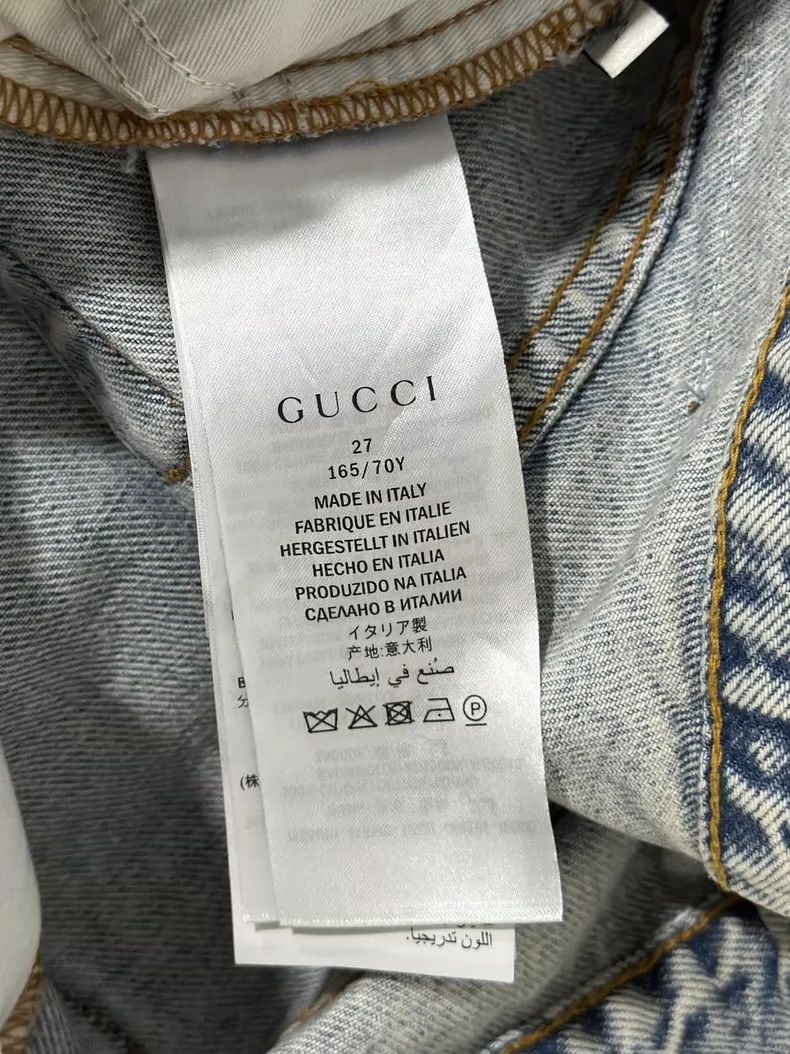 Gucci Gucci Patterned embroidered jeans 2502-Nextarrow Size US 27 - 6 Thumbnail