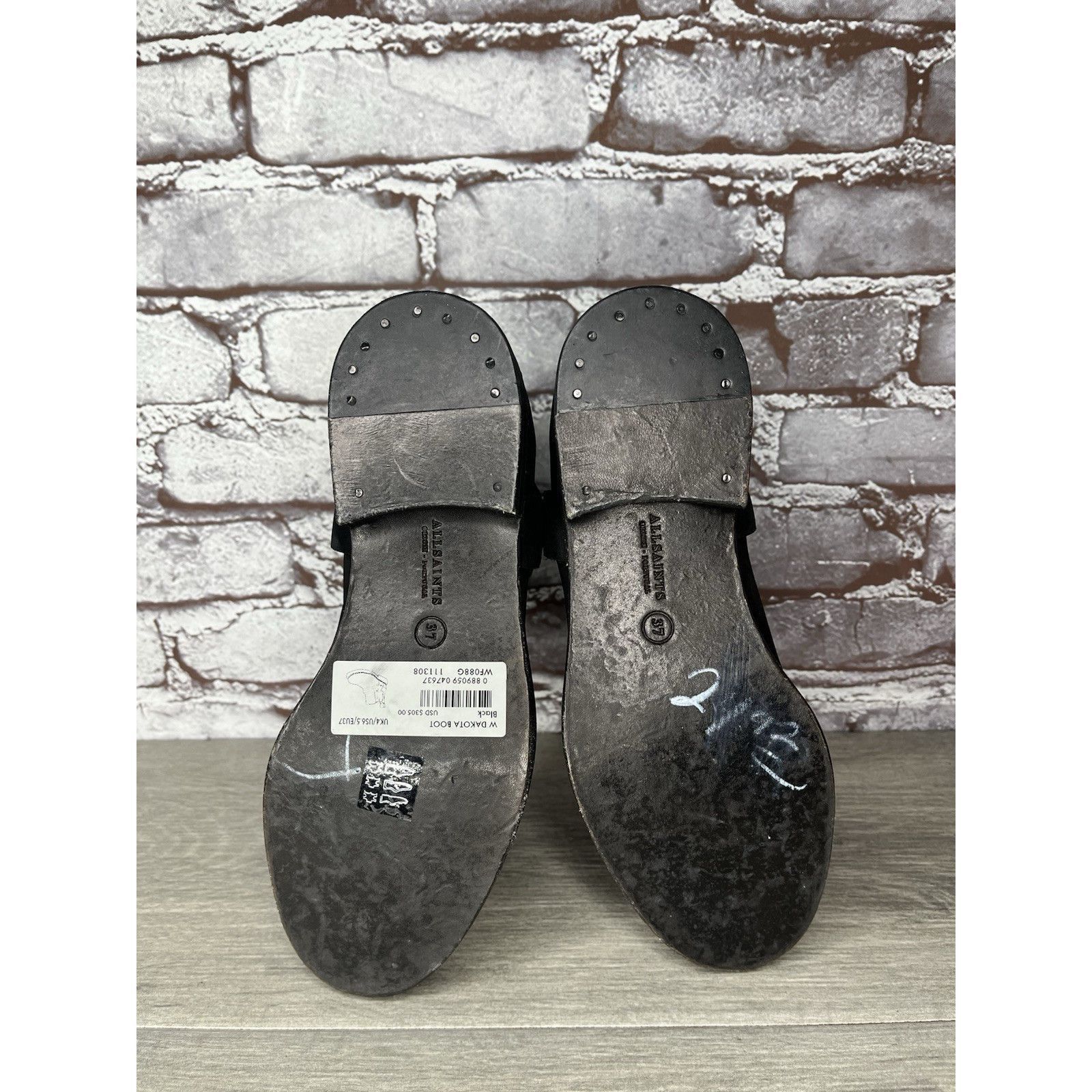 Allsaints AllSaints Italy Black Leather Harness Ankle Chelsea Boots Wo Size US 6.5 / IT 36.5 - 19 Thumbnail