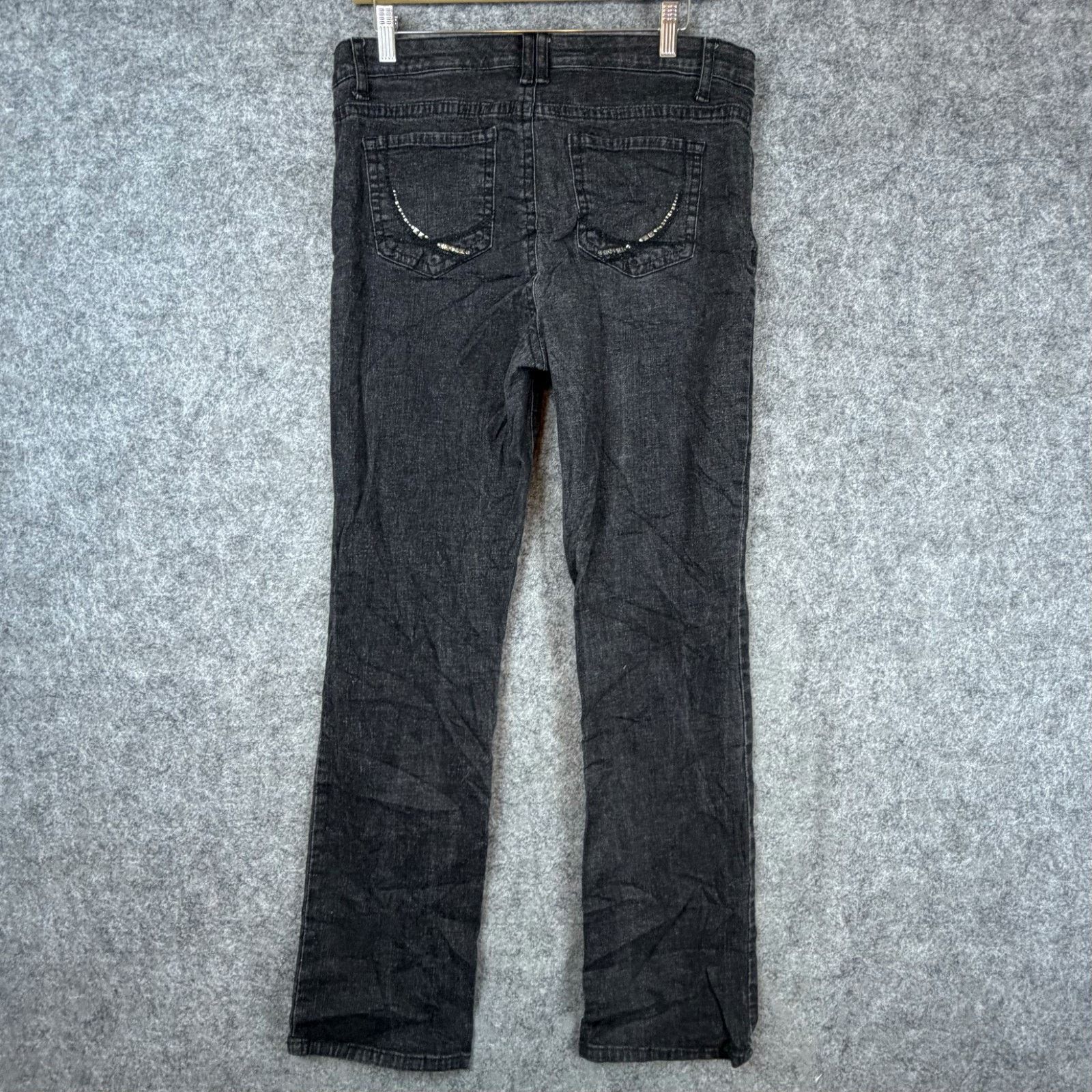 Gloria Vanderbilt Y2K Gloria Vanderbilt Amanda Jeans Womens 12 Black Denim Size 32" / US 10 / IT 46 - 2 Thumbnail