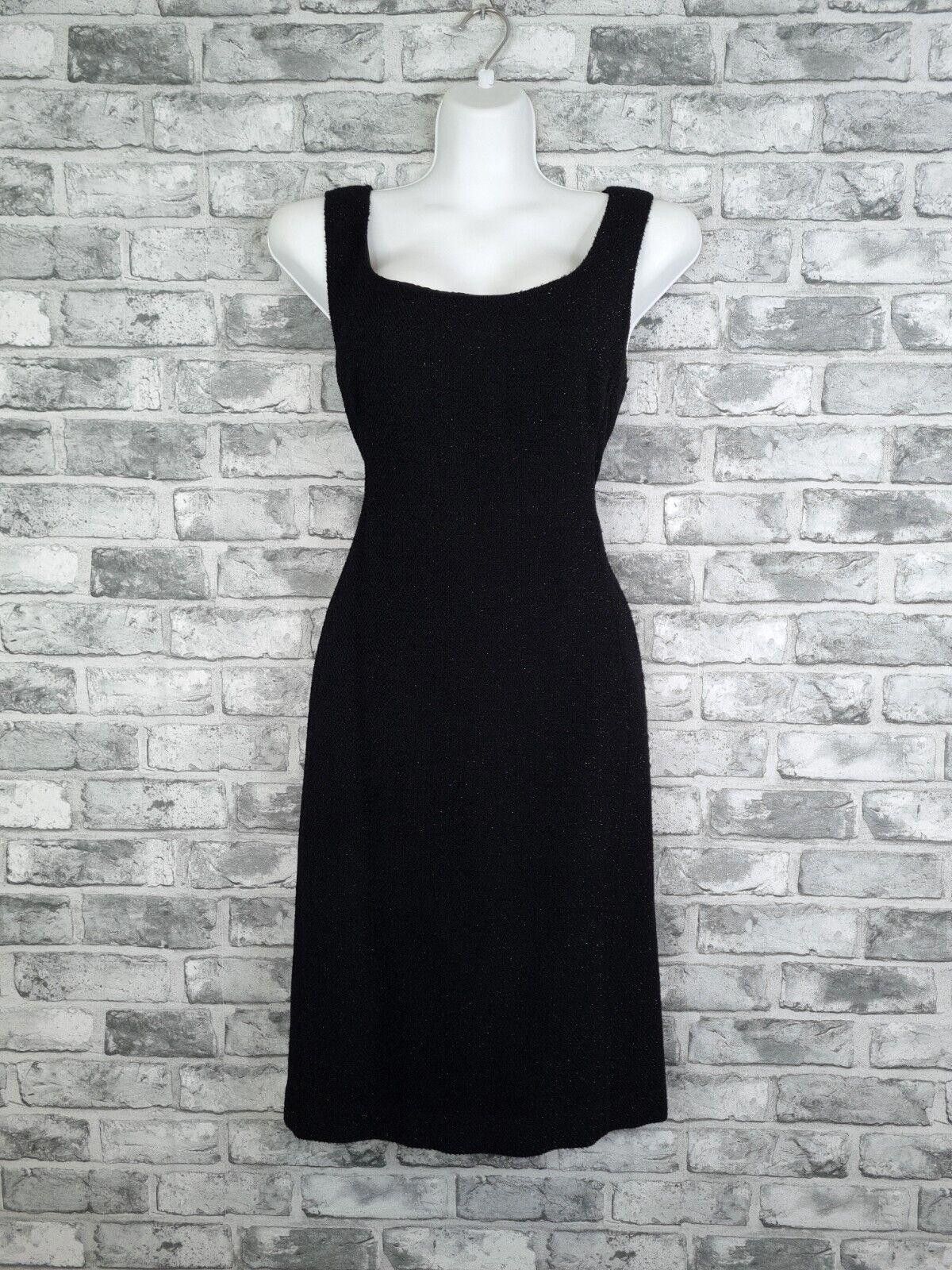 Ralph Lauren Dress UK 14 Black Shimmer Purple Label...