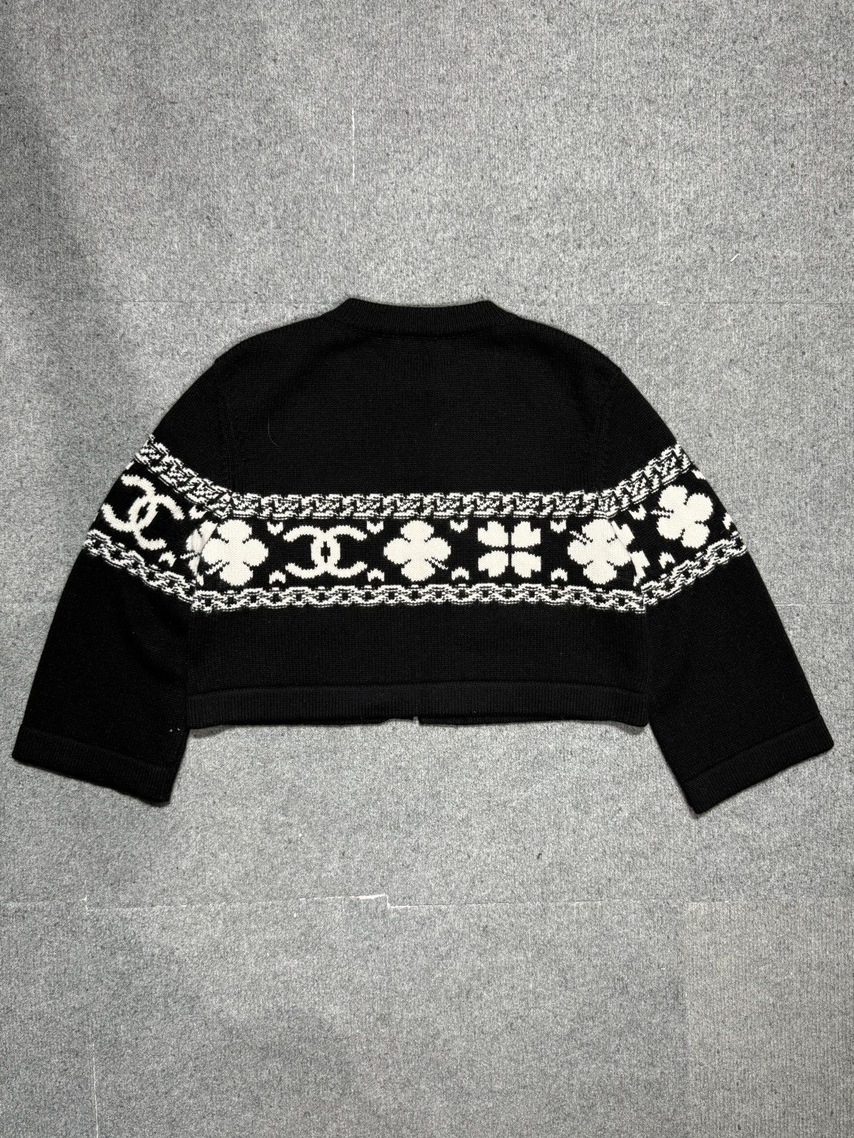 Chanel CHANEL Cashmere Blend Knit Jacket Ski Knit Size S / US 4 / IT 40 - 2 Thumbnail
