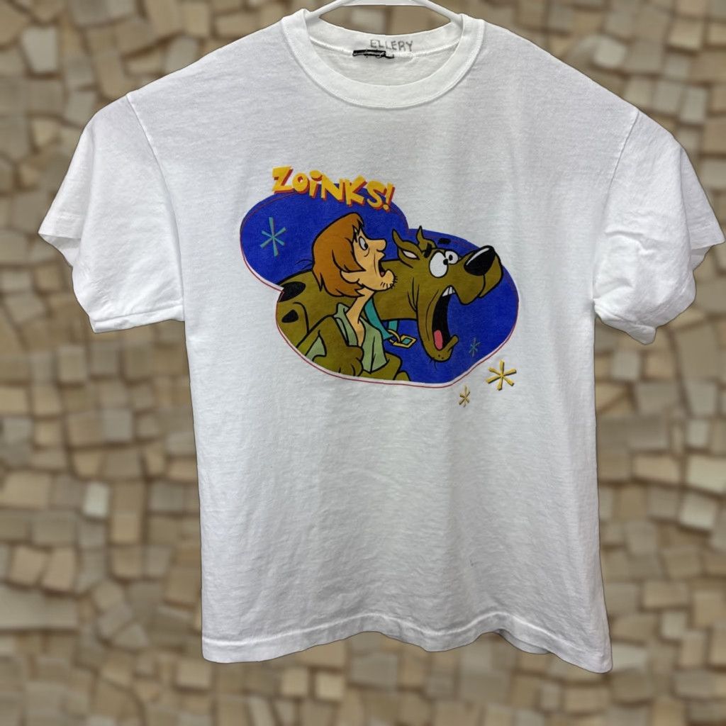 Vintage VINTAGE Scooby-Doo Cartoon Network T Shirt Men’s Large White 90s Graphic Print Short Sleeve Crew Neck Mens Size US L / EU 52-54 / 3 - 1 Thumbnail