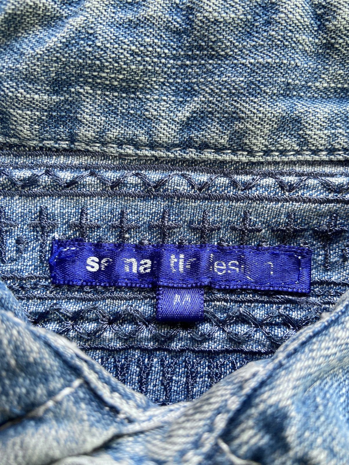 semanticdesign SEMANTIC DESIGN DISTRESSED SKULL BUTTON DOWN DENIM Size US S / EU 44-46 / 1 - 12 Thumbnail