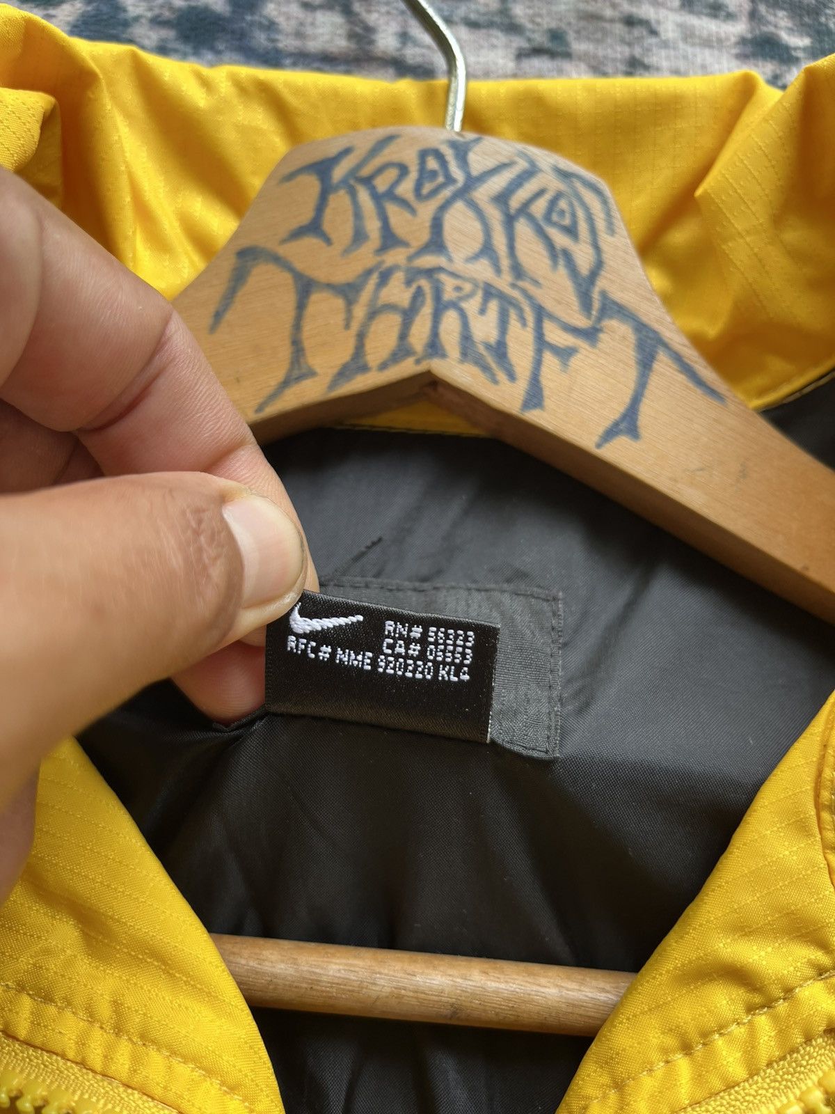 Nike × Vintage RARE Vintage Nike Yellow DHL Big Swoosh Zipper Jacket 90s Size US XL / EU 56 / 4 - 5 Thumbnail