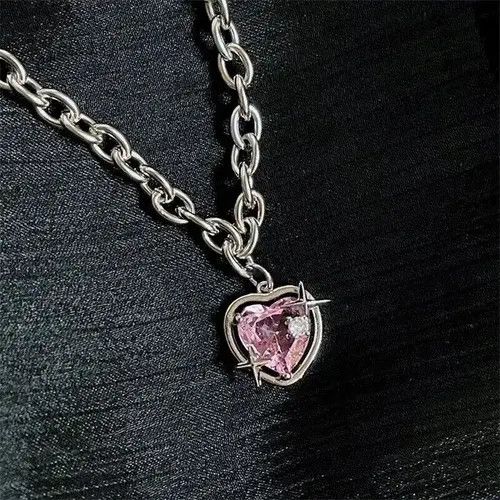 VIBE Pink Vermiculite Peach Galaxy Necklace Size ONE SIZE - 1 Thumbnail