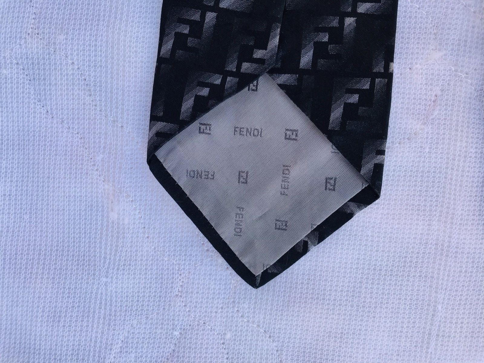 Fendi Fendi Cravatte full Monogram vintage Silk Tie Size ONE SIZE - 4 Thumbnail
