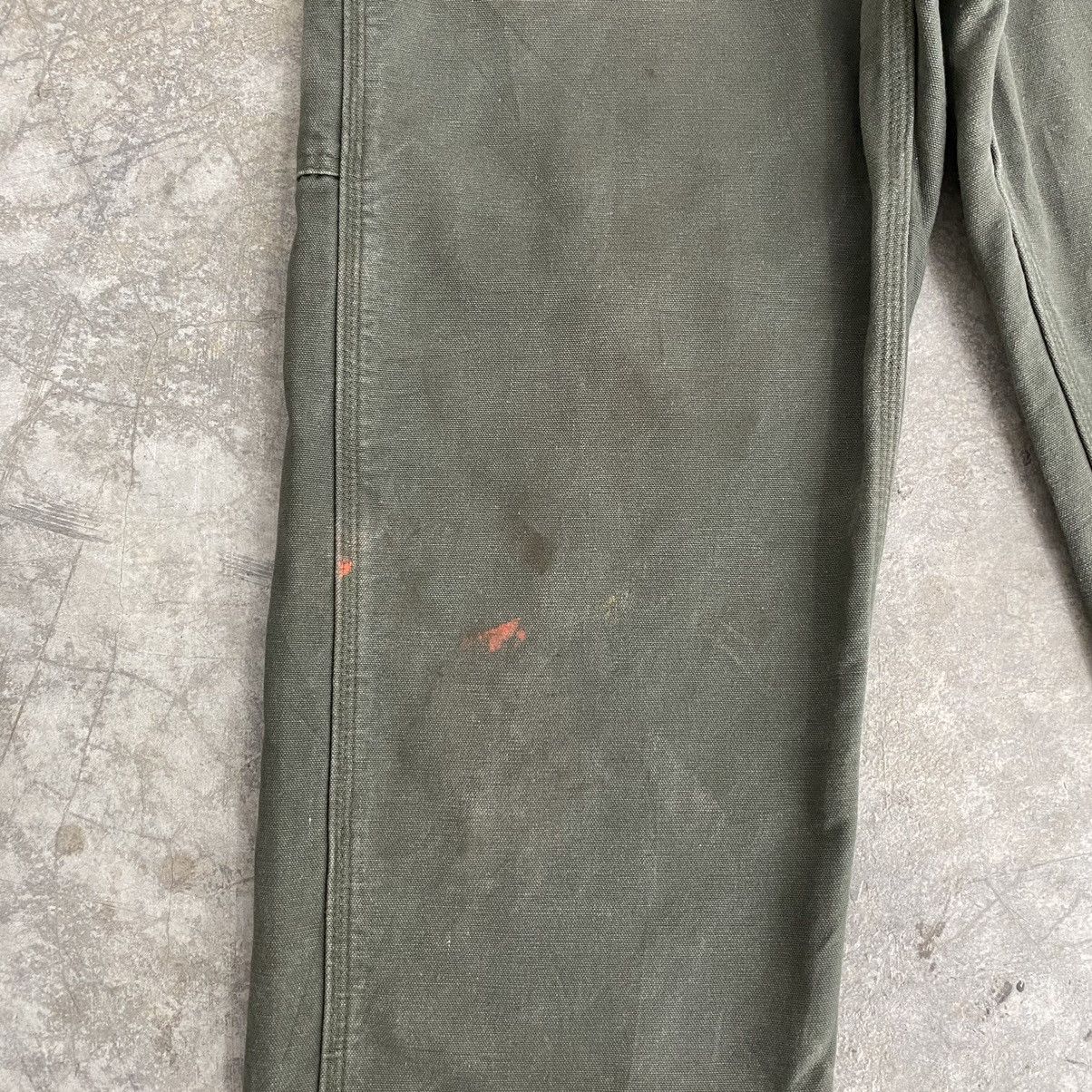 Carhartt VTG Carhartt Blanket Lined Moss Green Carpenter Work Pants Size US 34 / EU 50 - 6 Thumbnail