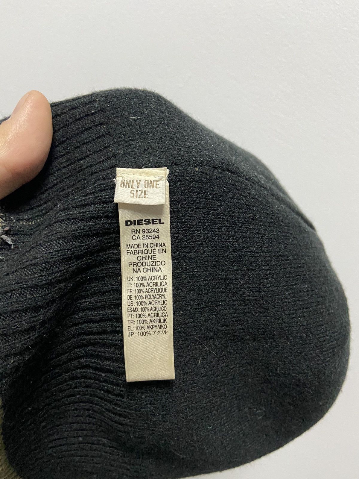 Diesel × Vintage Diesel Hat Vintage big Logo beanie skateboarding Y2K Size ONE SIZE - 5 Thumbnail