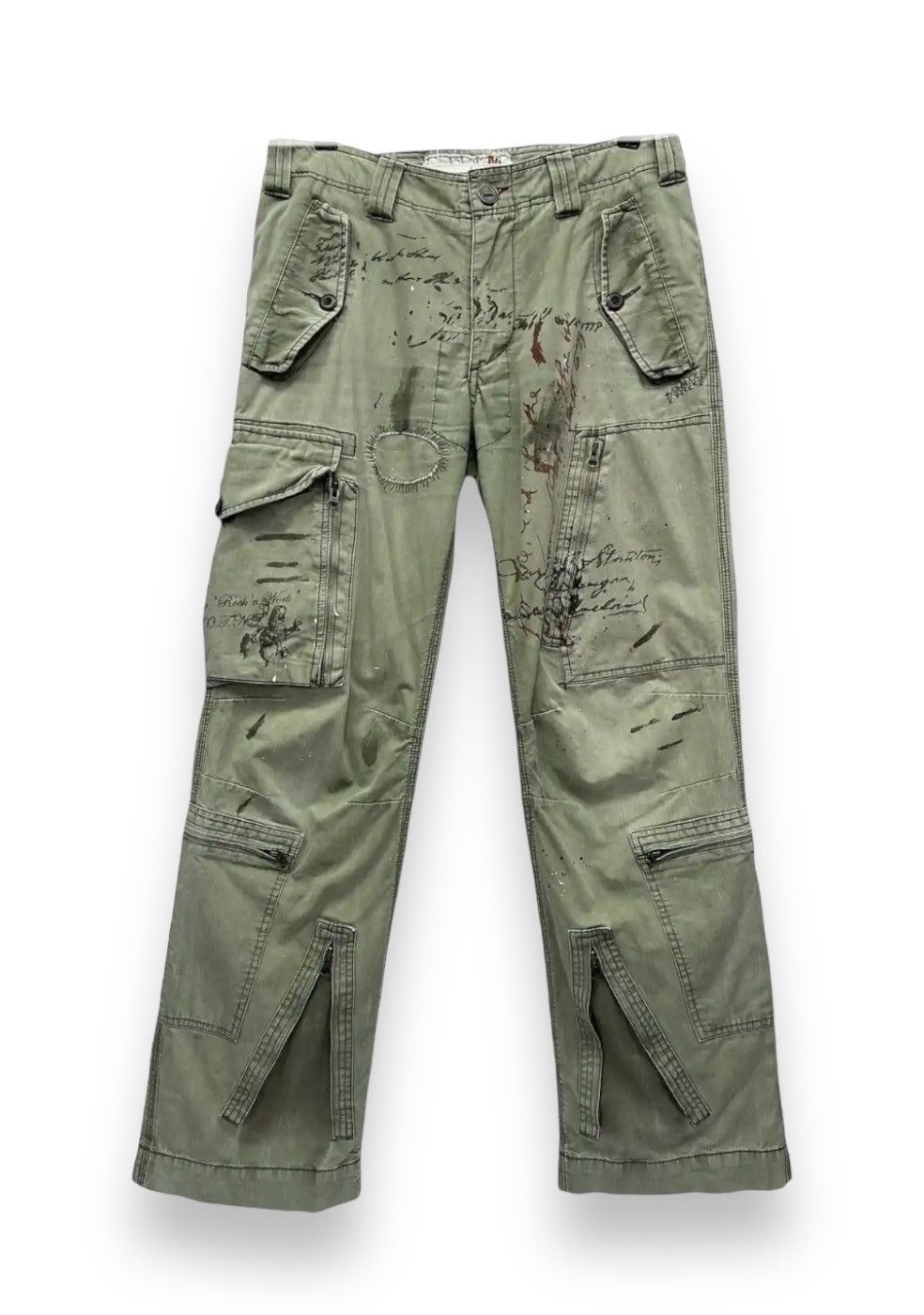 Other 🔥 291295=HOMME Military To Rock N Work Style Cargo Pants Size US 31 - 4 Thumbnail
