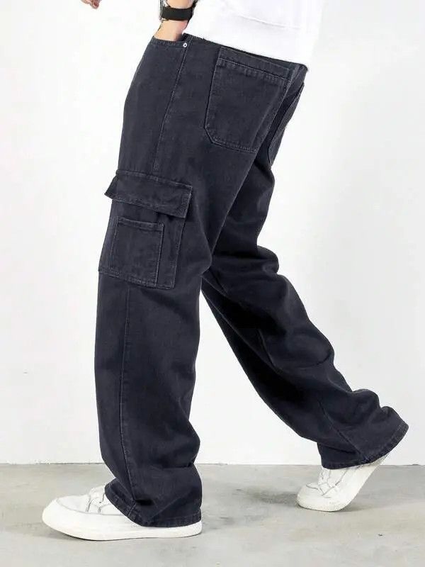Jean Komuro x Mari Cargo Pocket Denim Jeans Straight fit Size US 32 / EU 48 - 6 Thumbnail