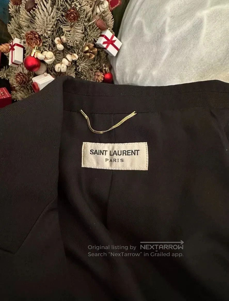Saint Laurent Paris Saint Laurent Embroidered Black Blazer. Size US M / EU 48-50 / 2 - 3 Thumbnail