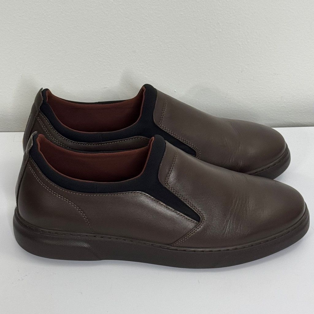 Samuel Hubbard Samuel Hubbard Men11.5M Flight Slip-On Casual Brown Leather Size US 11.5 / EU 44-45 - 2 Thumbnail