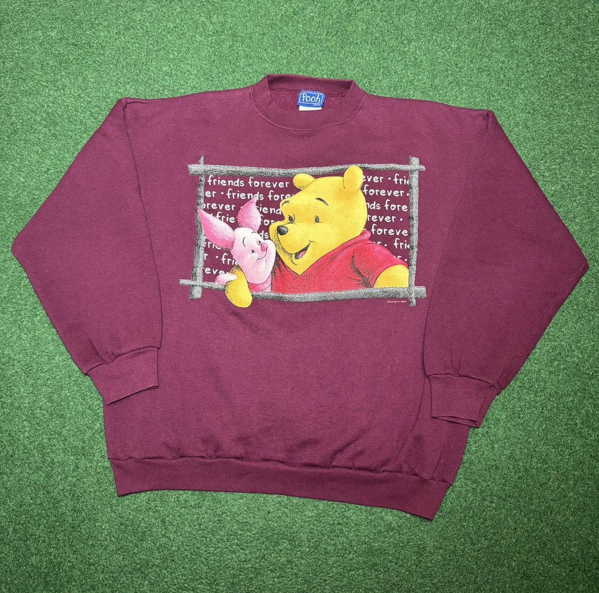 Disney Vintage Winnie The Pooh Piglet XL Crewneck Sweatshirt Size XL / US 12-14 / IT 48-50 - 1 Thumbnail