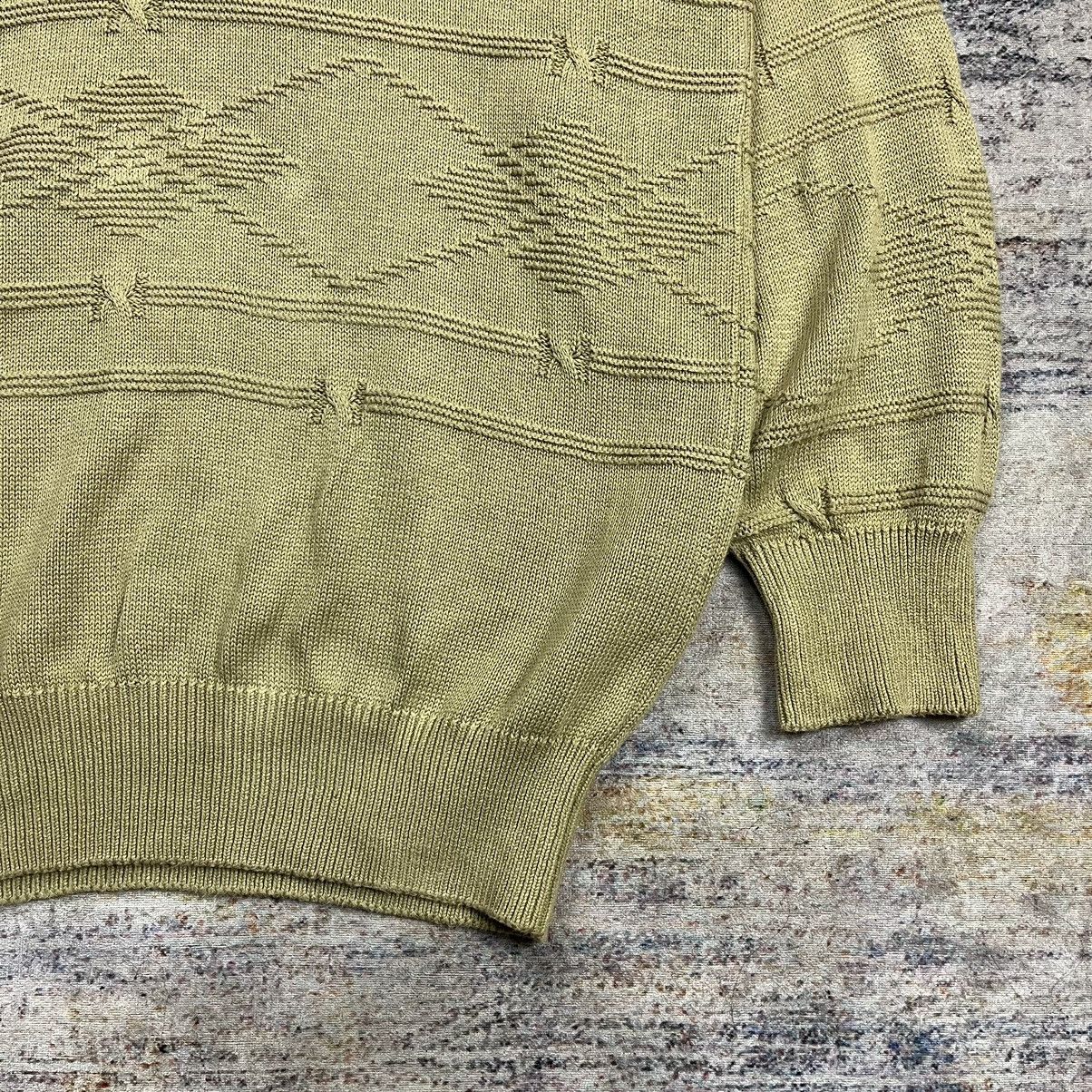 Burberry × Vintage Vintage 90s Burberrys big logo embroidery knit sweater Size US M / EU 48-50 / 2 - 6 Thumbnail