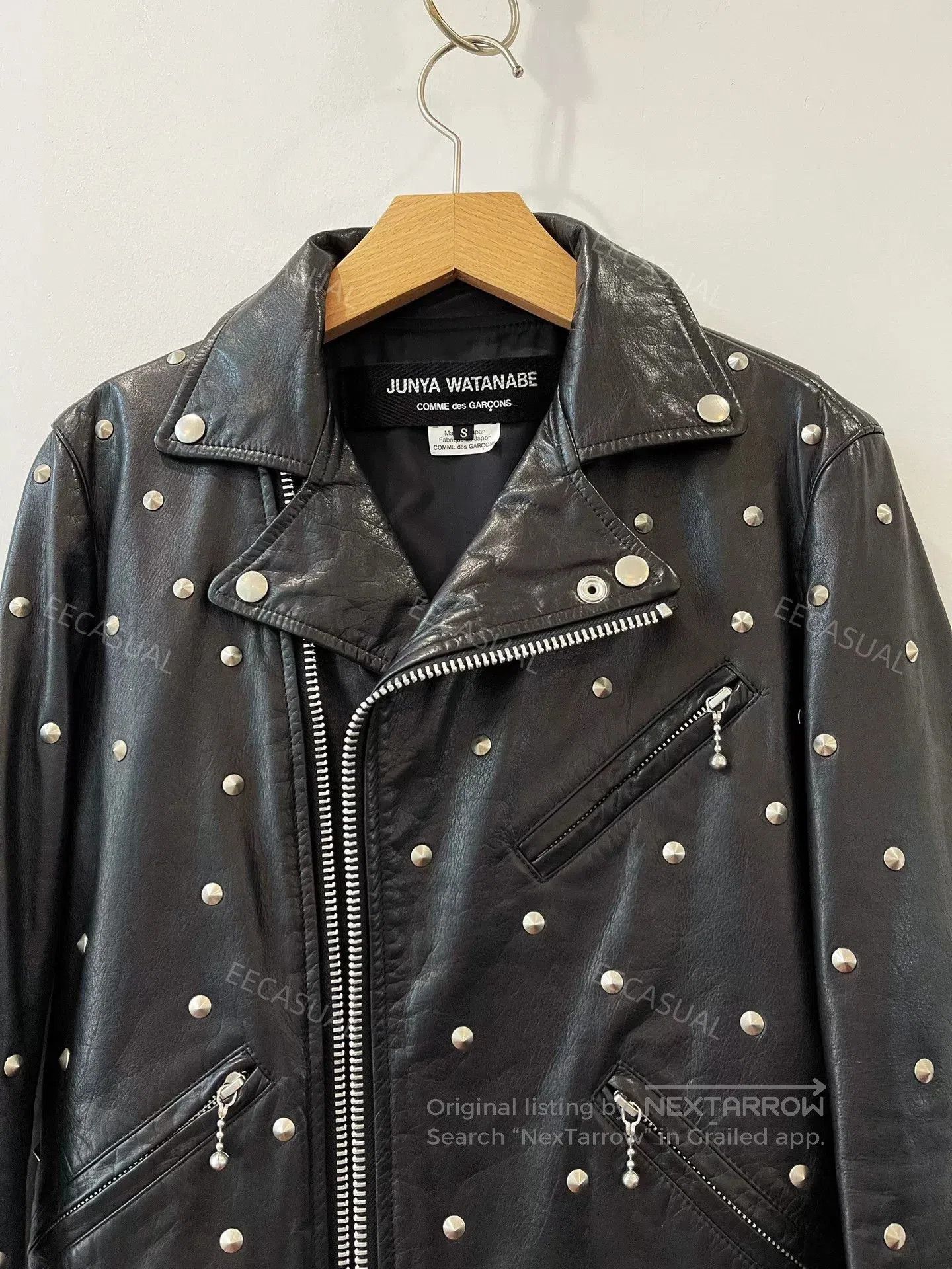 Junya Watanabe Junya Watanabe Black Studded Leather Jacket. Size US S / EU 44-46 / 1 - 5 Thumbnail